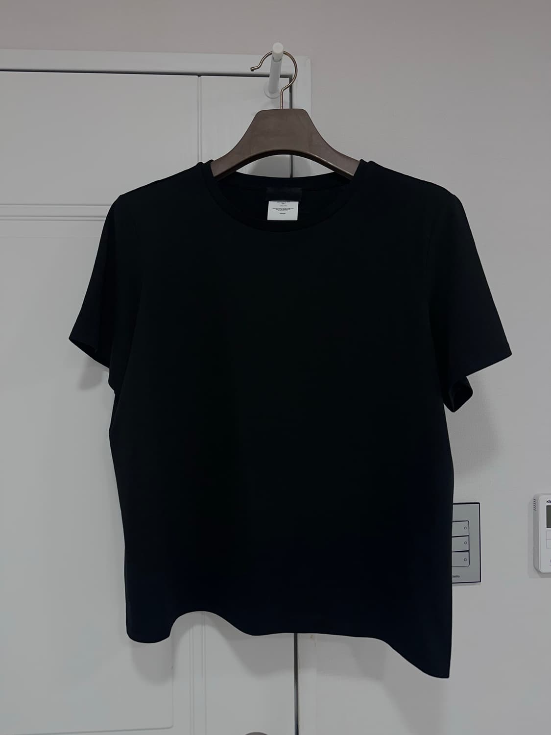 (2) 머듈 세미러프티셔츠 블랙 상품이미지2