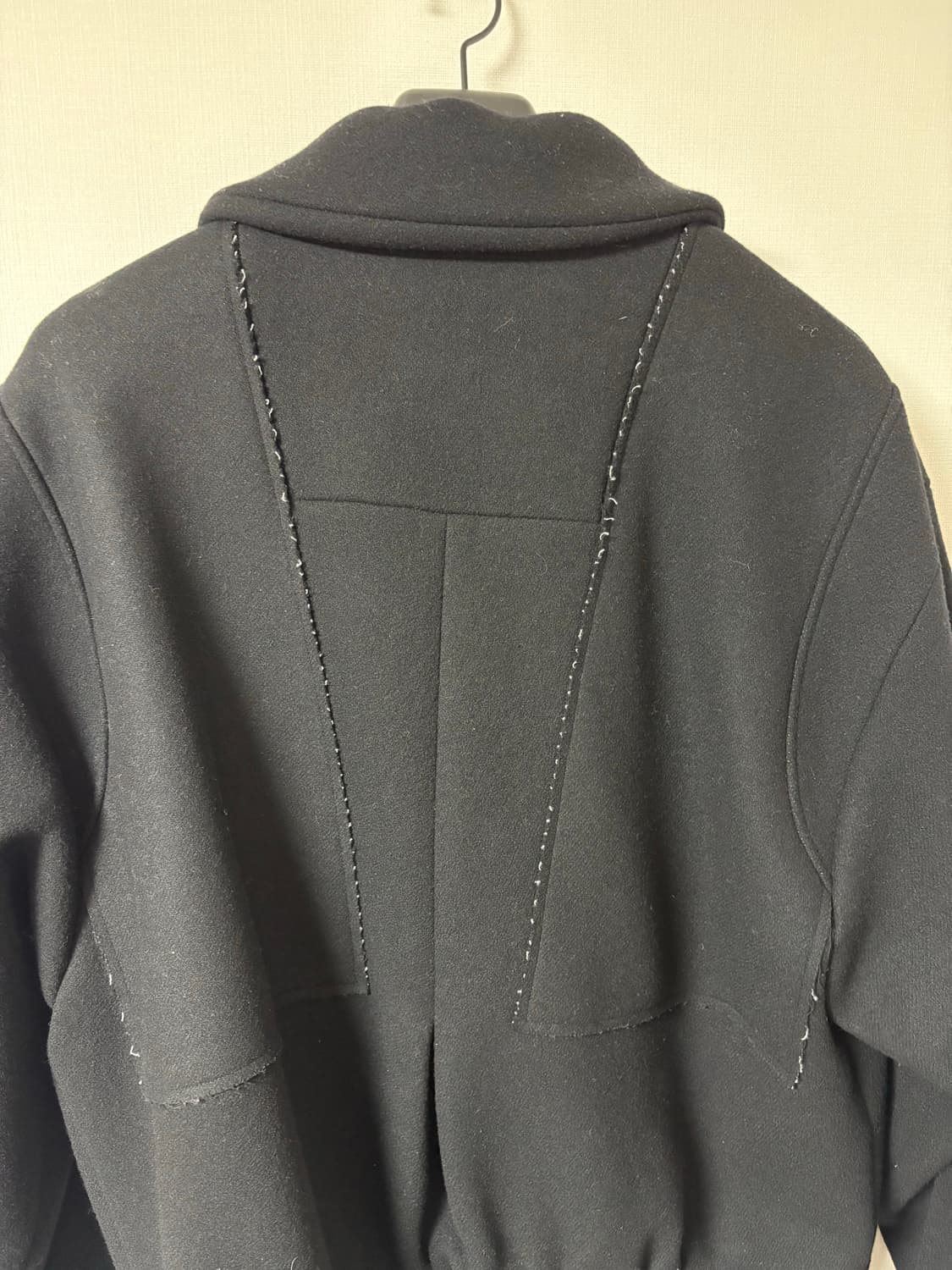 rbu 멜튼 울 블루종 블랙 1 상품이미지5