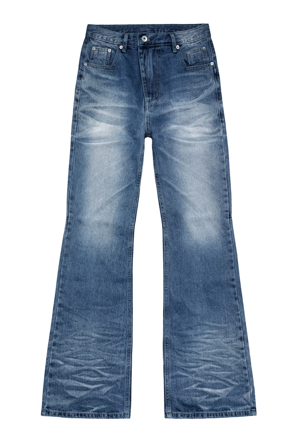 [2] 카미엔 kmien 크로스 다트 플레어 데님진청바지 상품이미지1