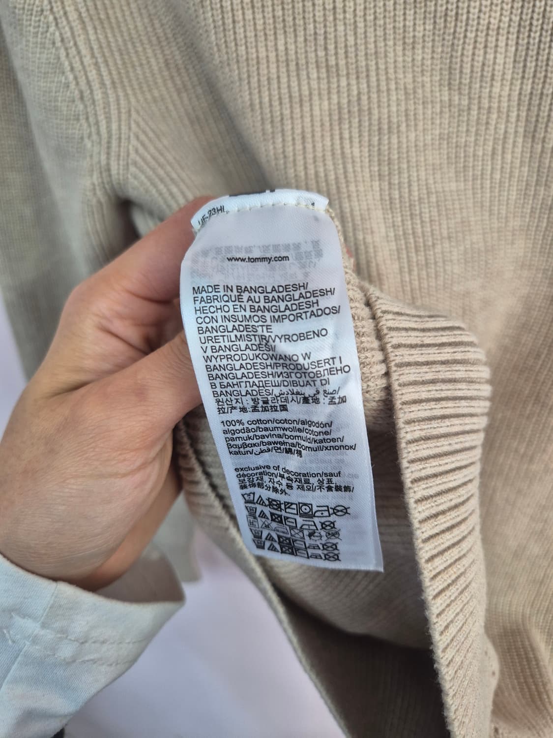 타미힐피거 헨리넥 니트 베이지 상품이미지9