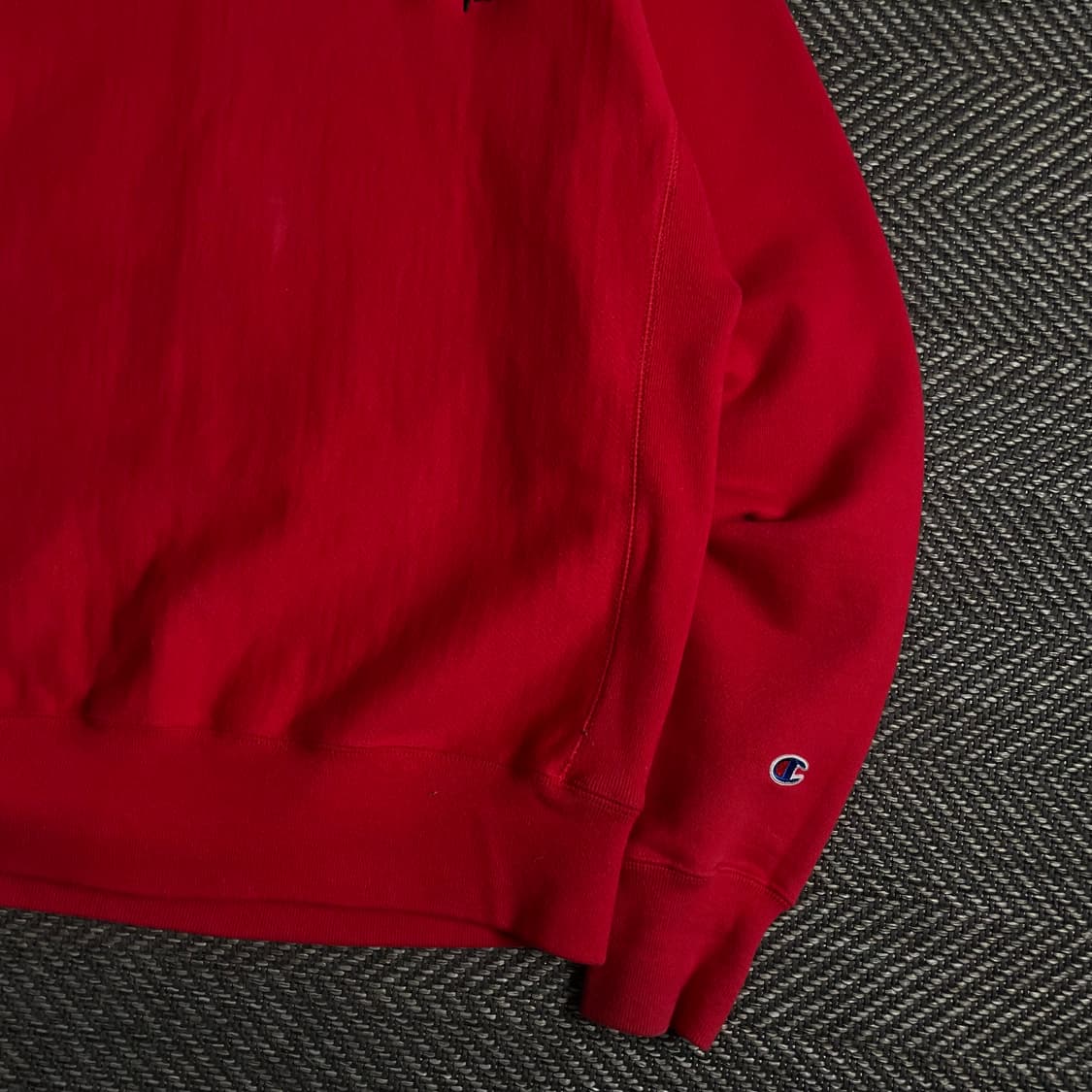 챔피온 리버스위브 미니멀 레드 스웻 셔츠y 3631 상품이미지4