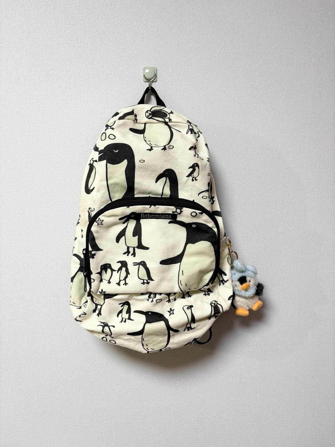 bohemians 와글와글 펭귄 백팩 가방 모리걸 일본 빈티지 코디 도트 상품이미지1