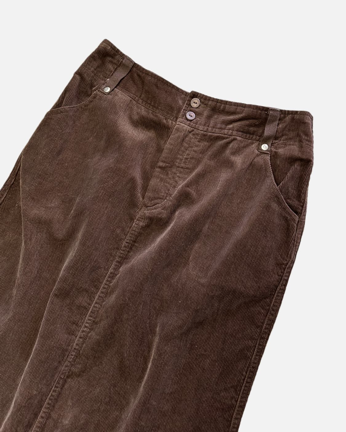 brown corduroy pocket skirt 상품이미지3