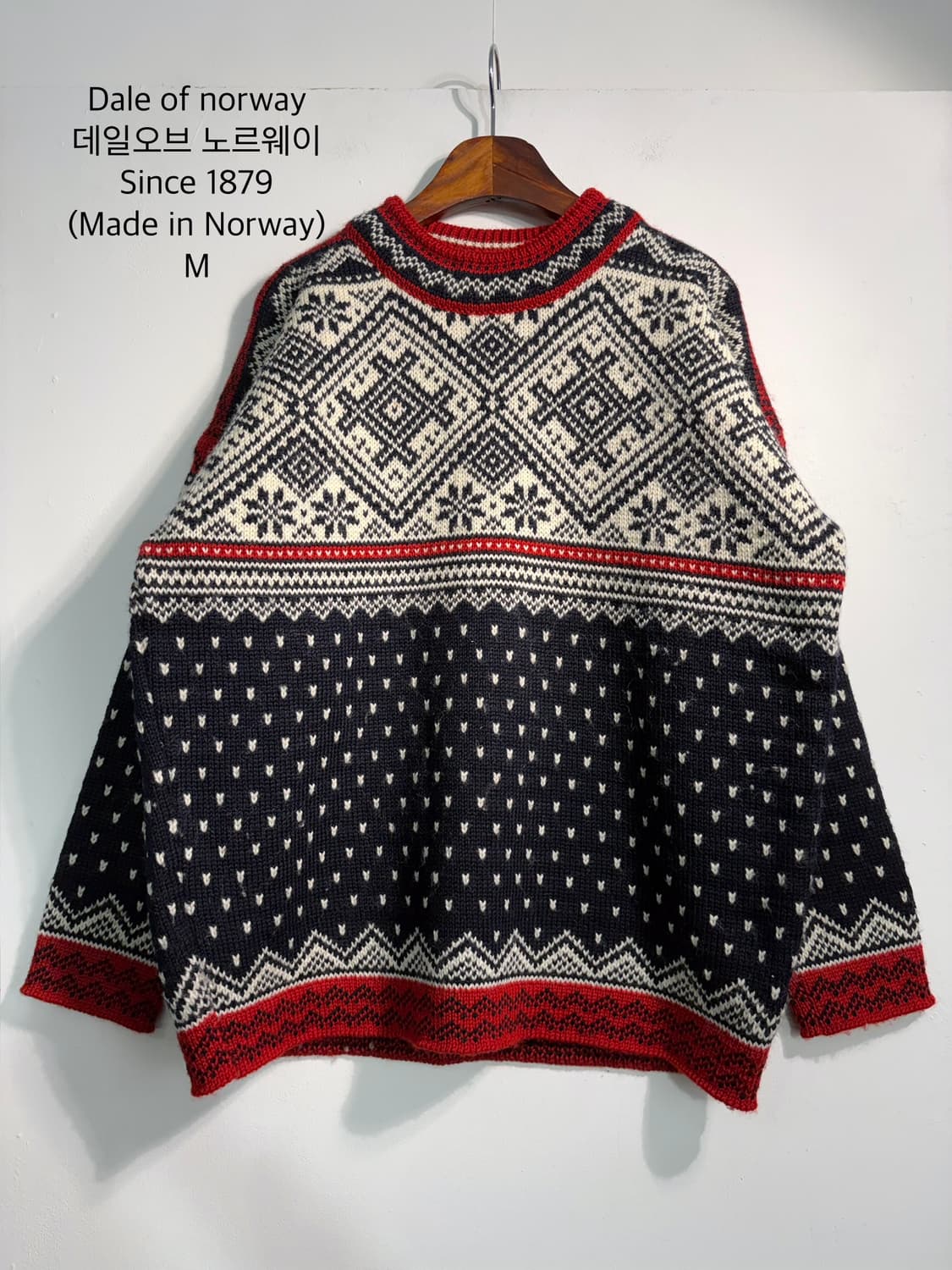 [m] Dale of norway 데일오브노르웨이 노르딕 니트  울100 상품이미지1