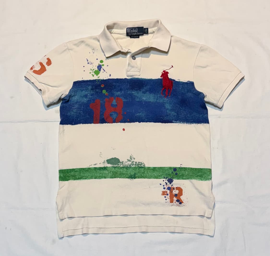 폴로 랄프로렌 빈티지 빅포니 치프키프 페인팅 카라티 상품이미지1