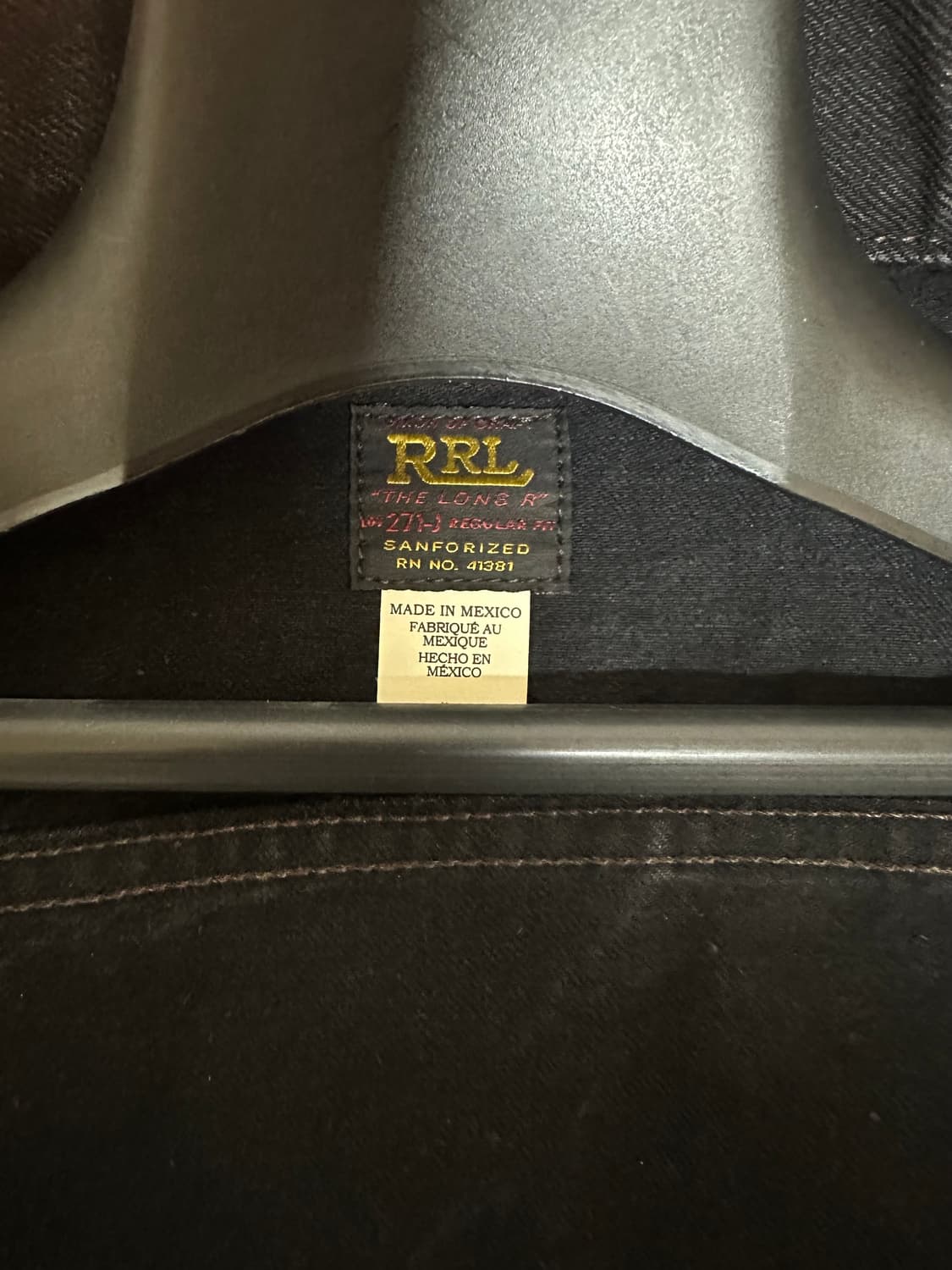RRL lot271 블랙 M 맥시코산 상품이미지3