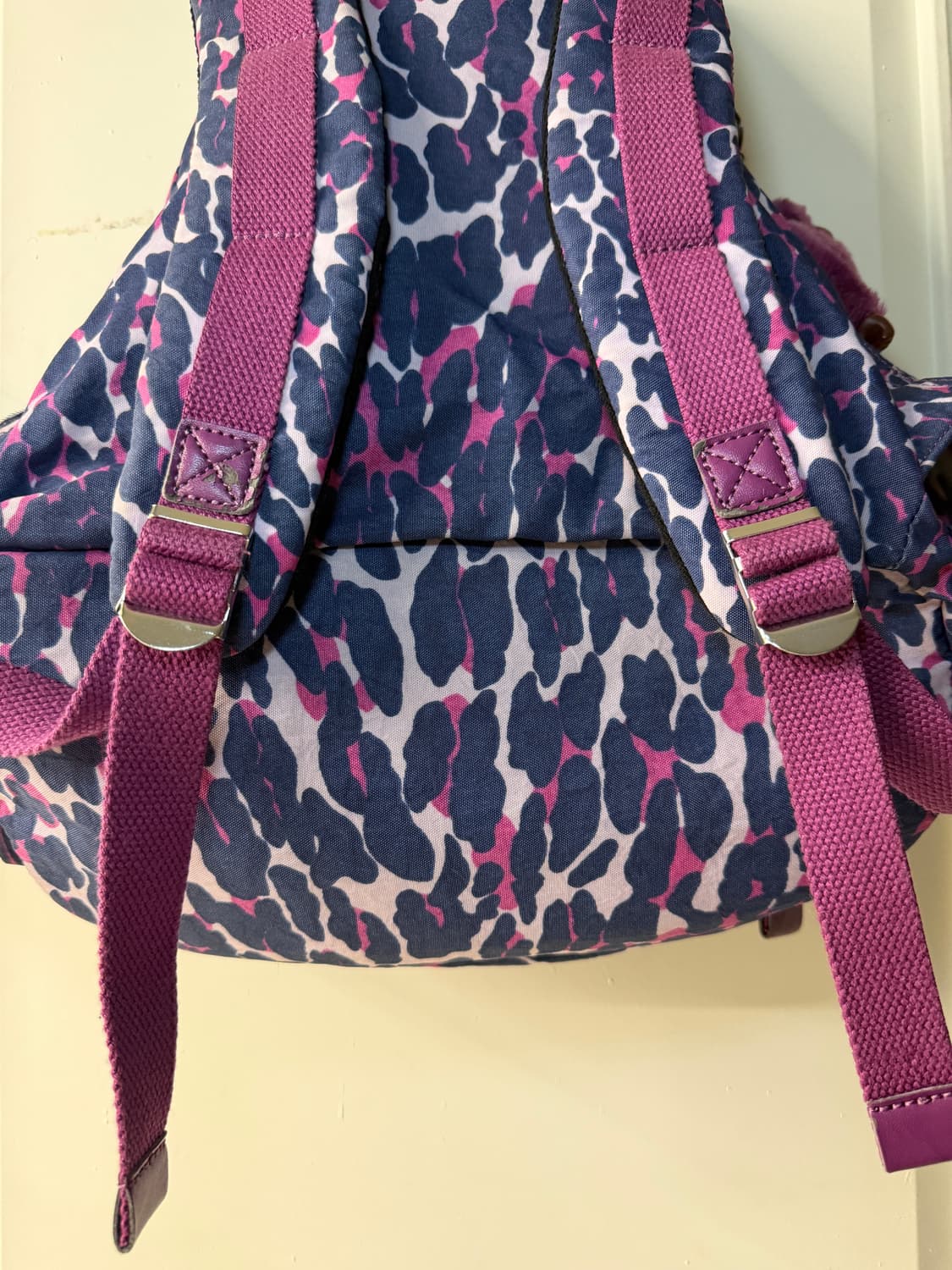 키플링 퍼플 레오파드 복주머니 백팩 상품이미지9