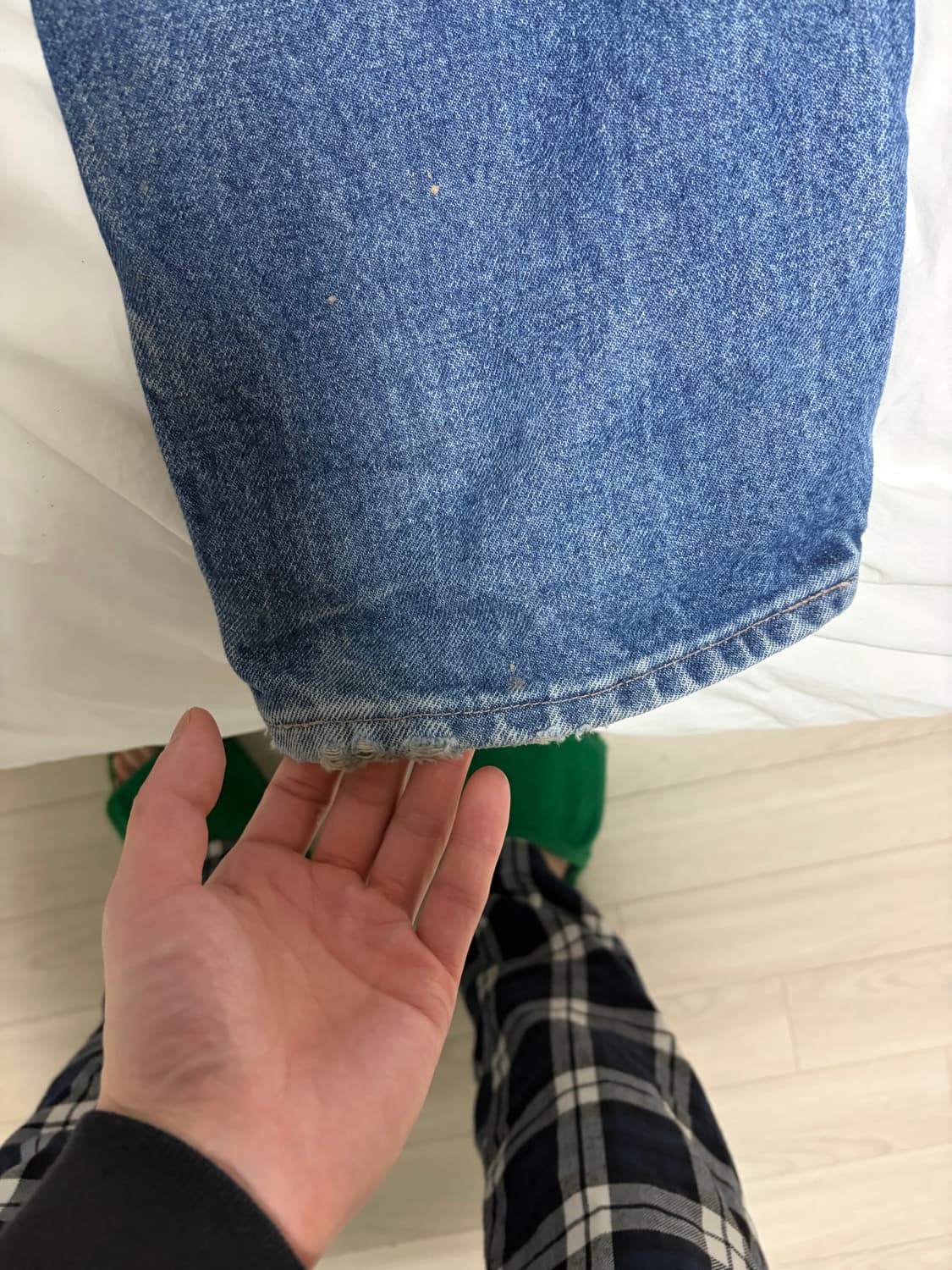 FR 칼하트 더블니 데님 팬츠 38x32 상품이미지8