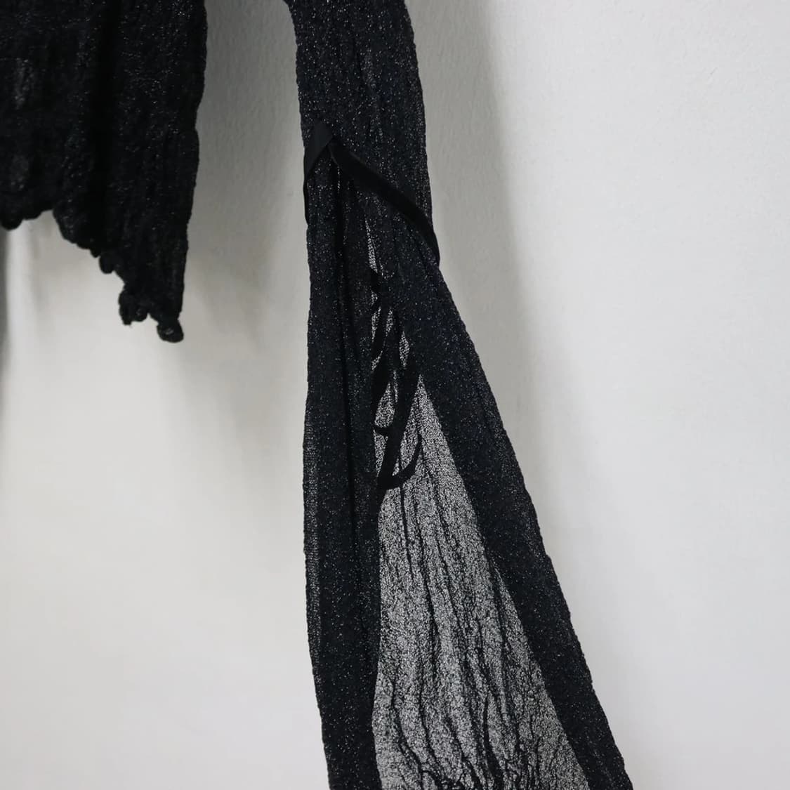 NERO 글리터 발레코어 셔링 긴팔 니트 61724 상품이미지7