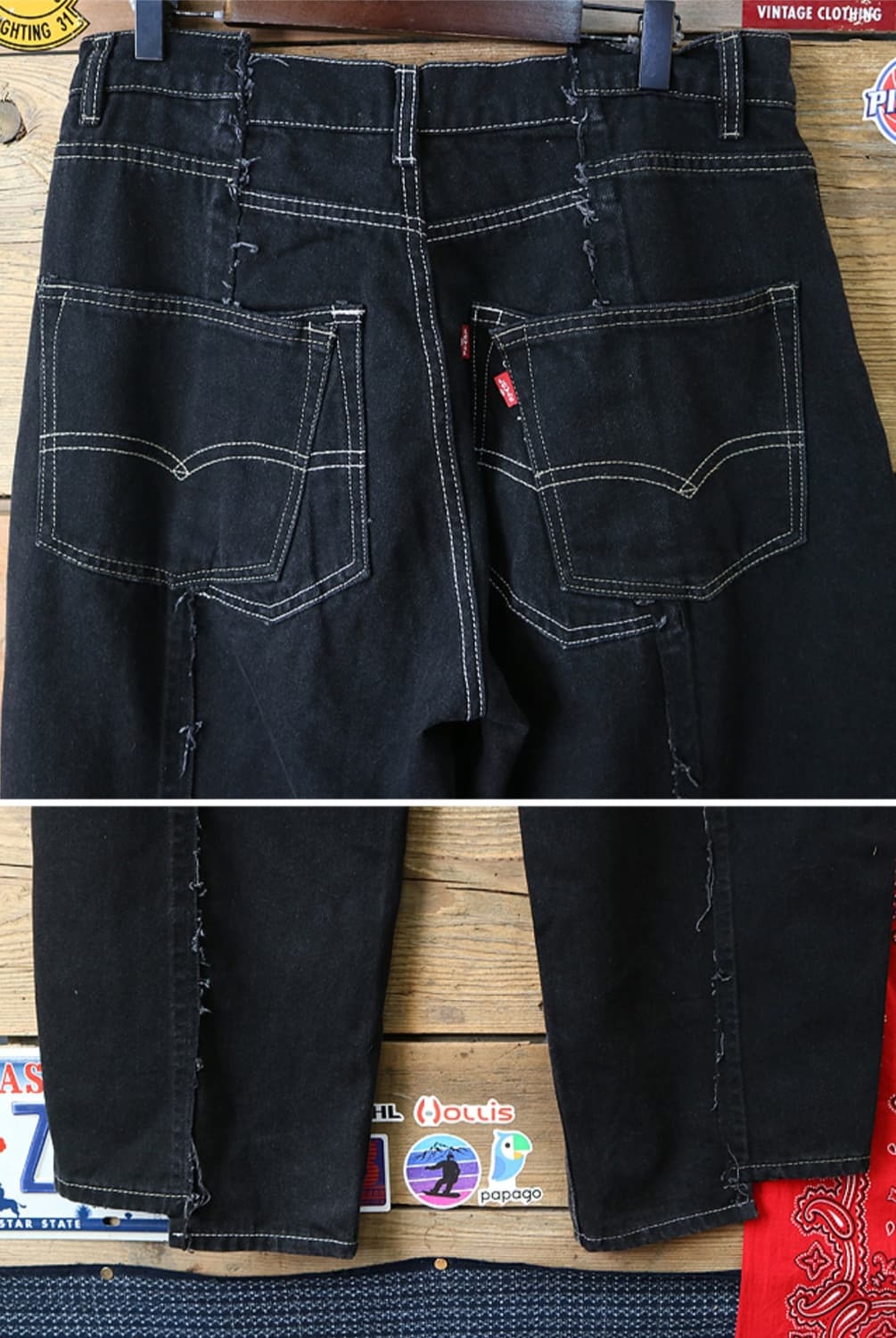 일본판 OLD PARK 올드 파크 리바이스 와이드 핏 커스텀 데님

 상품이미지6