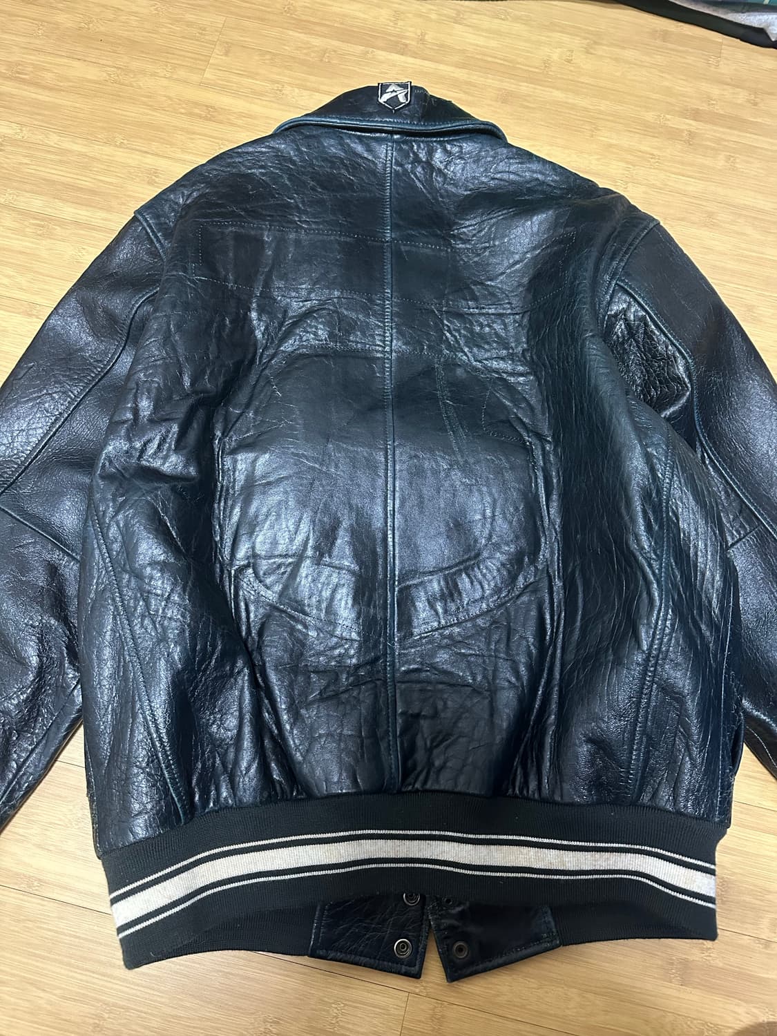 아비렉스 레더 바시티 자켓 상품이미지5