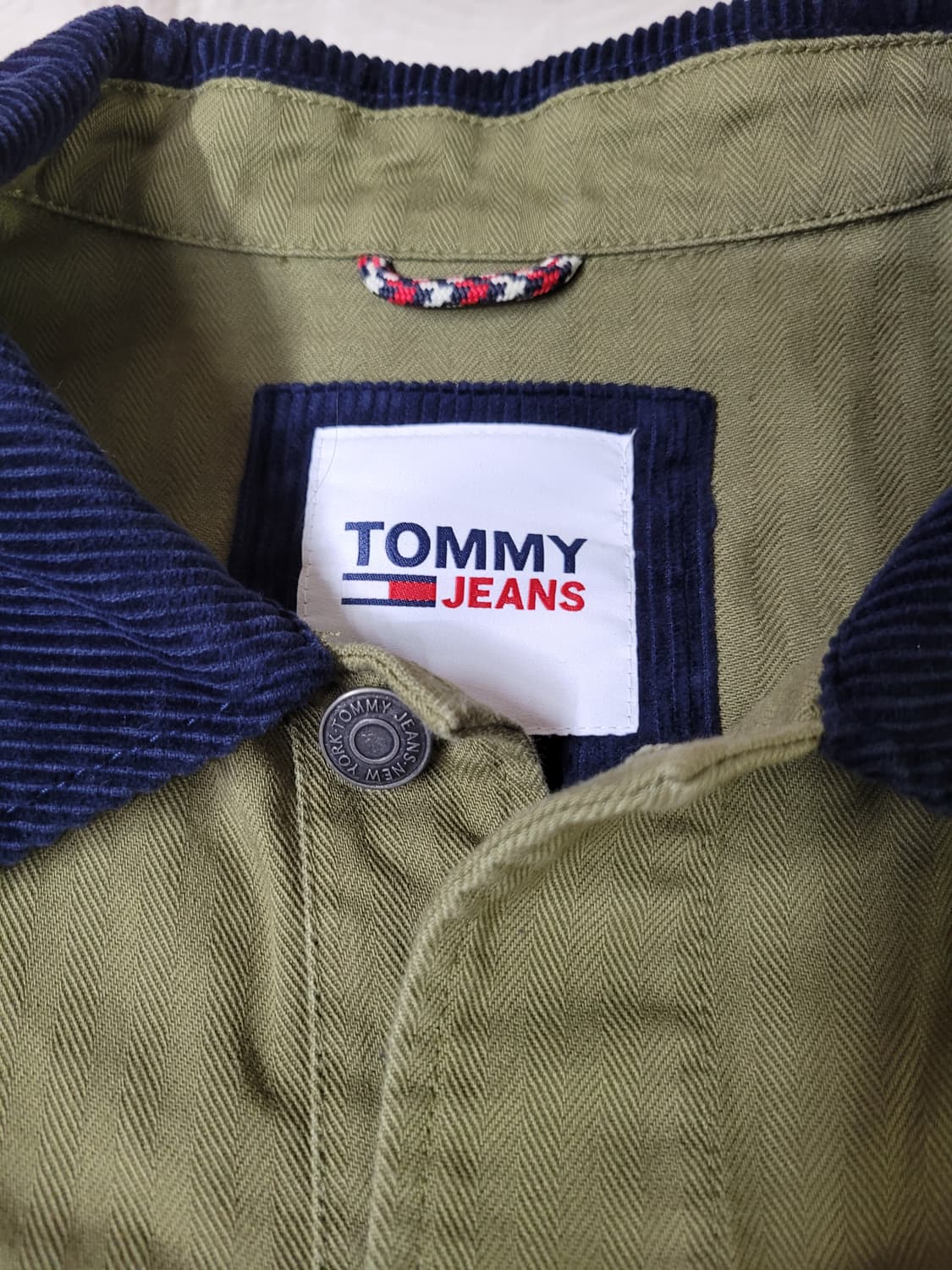 타미진스 배색 코듀로이 카라 워크 자켓 상품이미지3