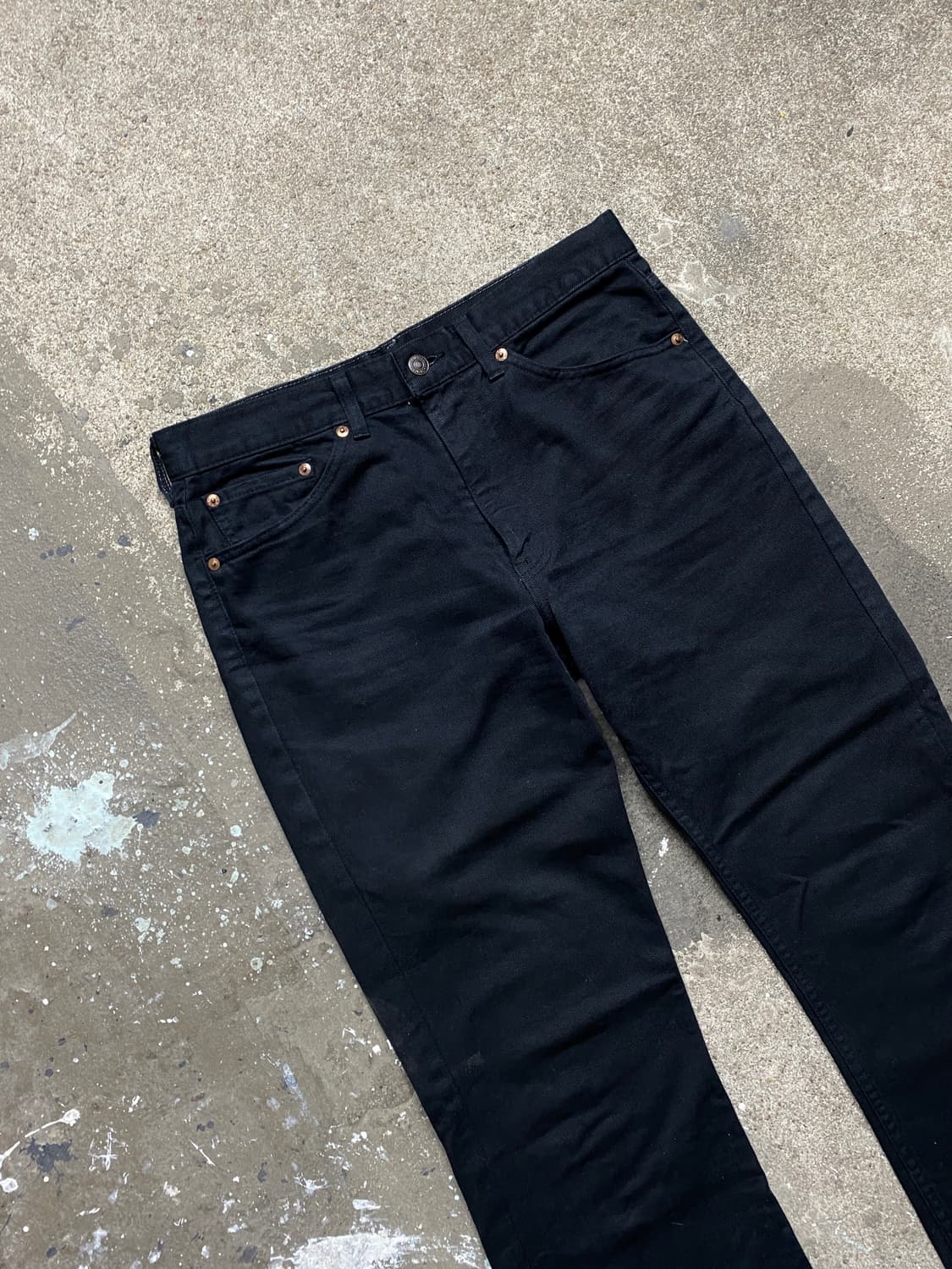 90s 빈티지 리바이스 517 흑청 리바이스 부츠컷 상품이미지3