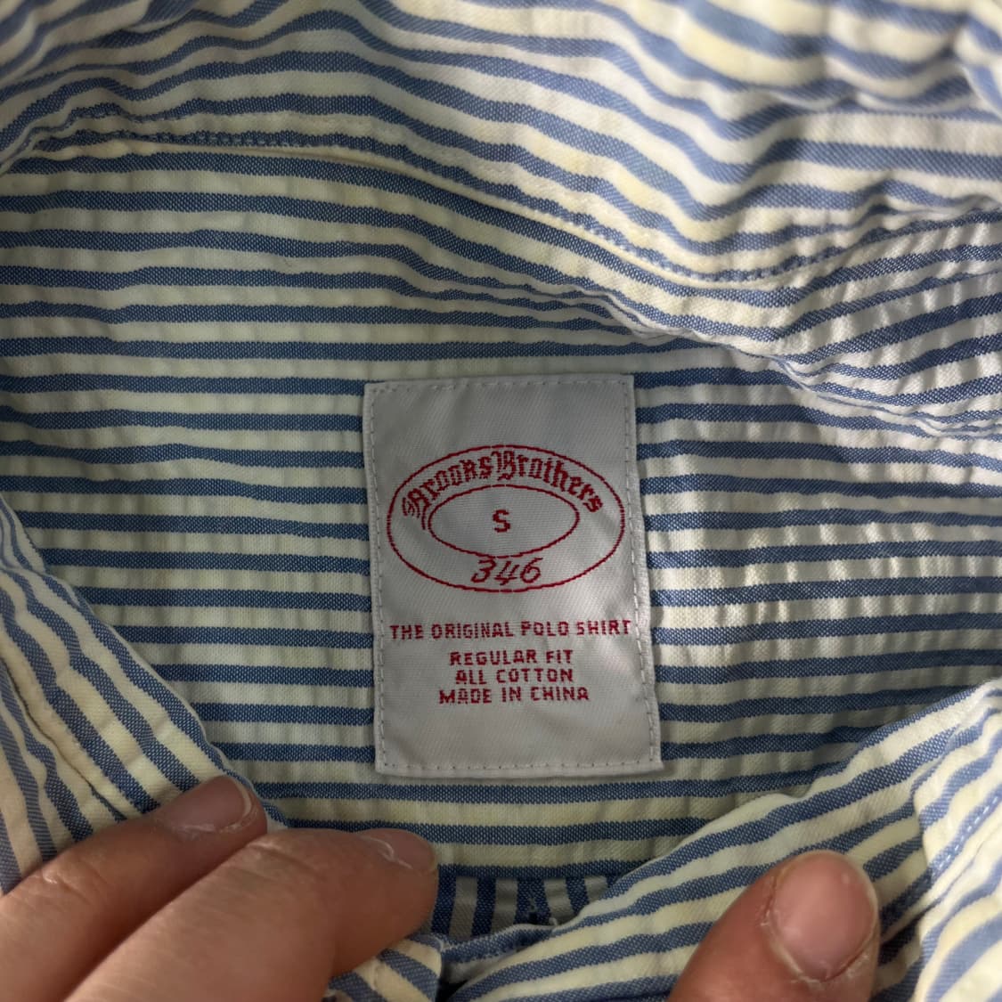 100 브룩스 브라더스 시어서커 스트라이프 셔츠 상품이미지3