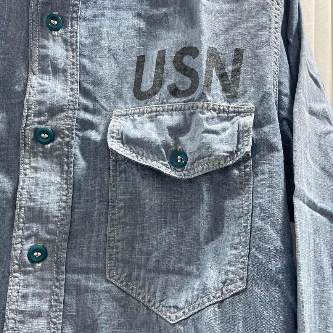 리얼맥코이/ USN 샴브레이 셔츠/ 95 상품이미지4