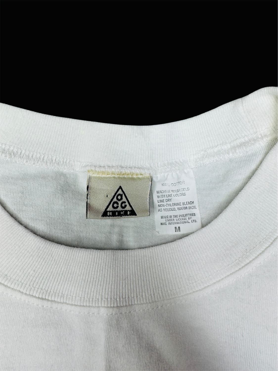 빈티지 90s 나이키 ACG 포인트 백로고 티셔츠 M 상품이미지3