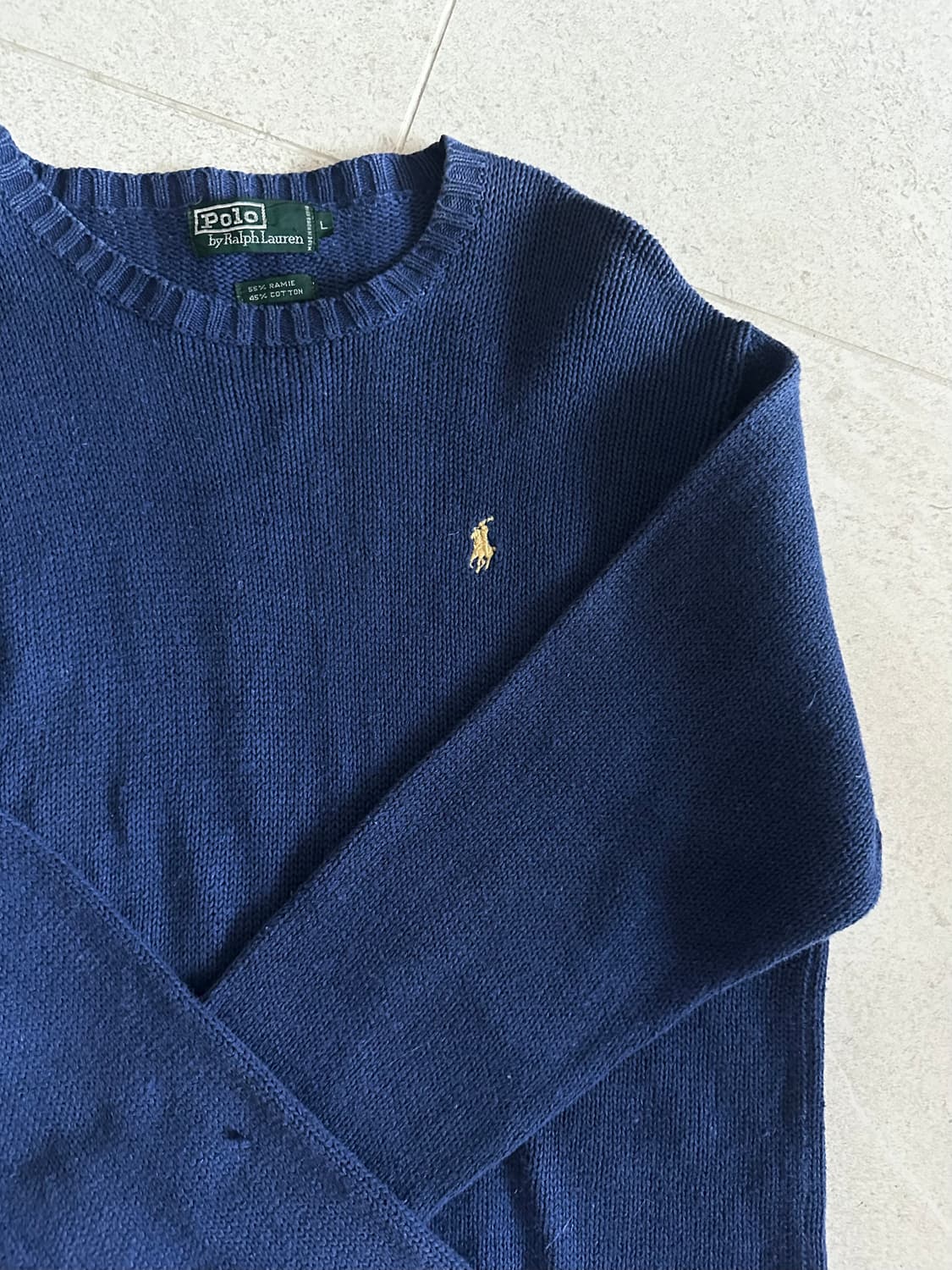 폴로 랄프로렌 네이비 니트 L 상품이미지3