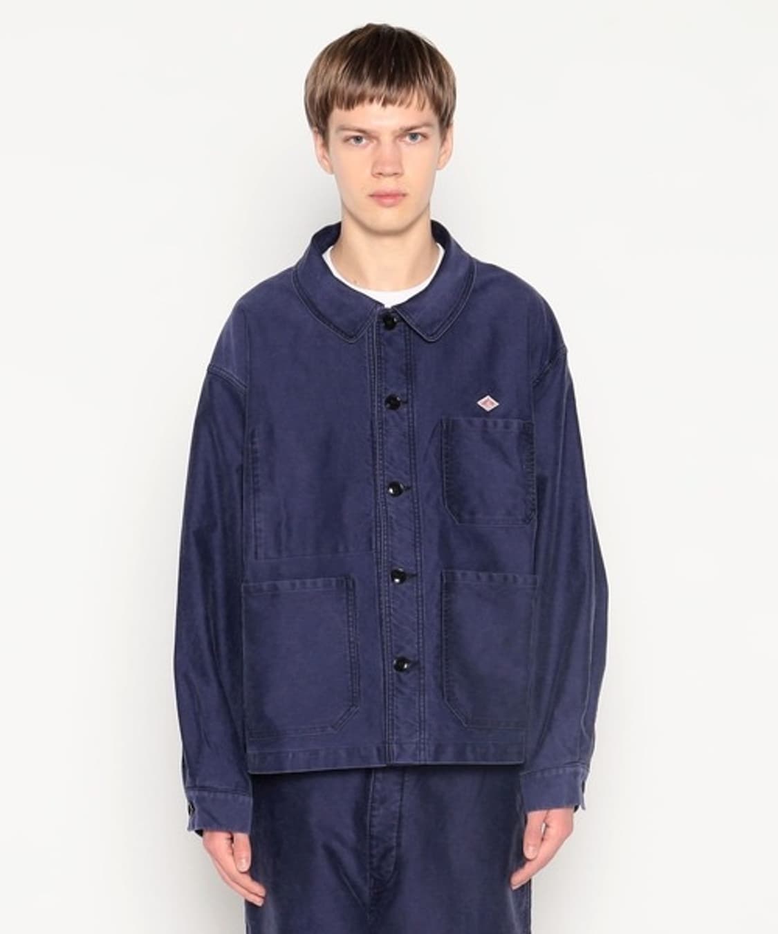 DANTON 단톤 몰스킨 프렌치 커버올 자켓 네이비 42사이즈 상품이미지6