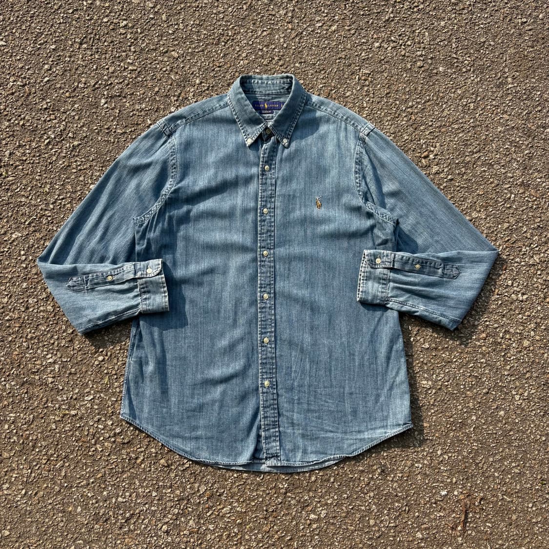 폴로 랄프로렌 샴브레이 신형 셔츠 L 상품이미지3