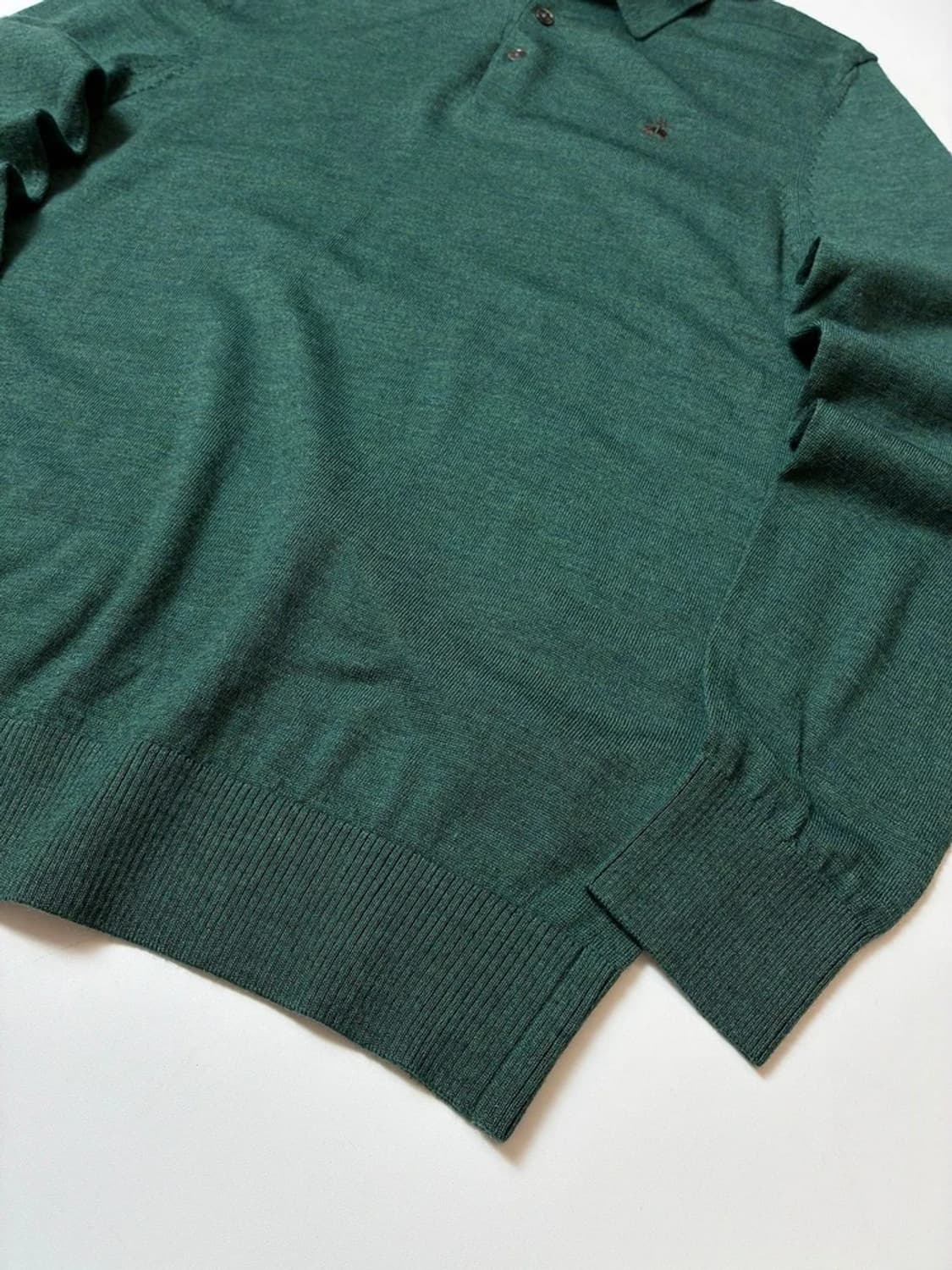 브룩스브라더스 자수 로고 울 니트 카라 롱슬리브 PN8512 상품이미지4