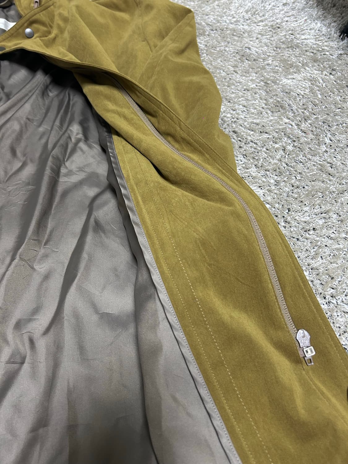 일본판 인조 스웨이드 트렌치코트 사이즈 105~110 상품이미지5