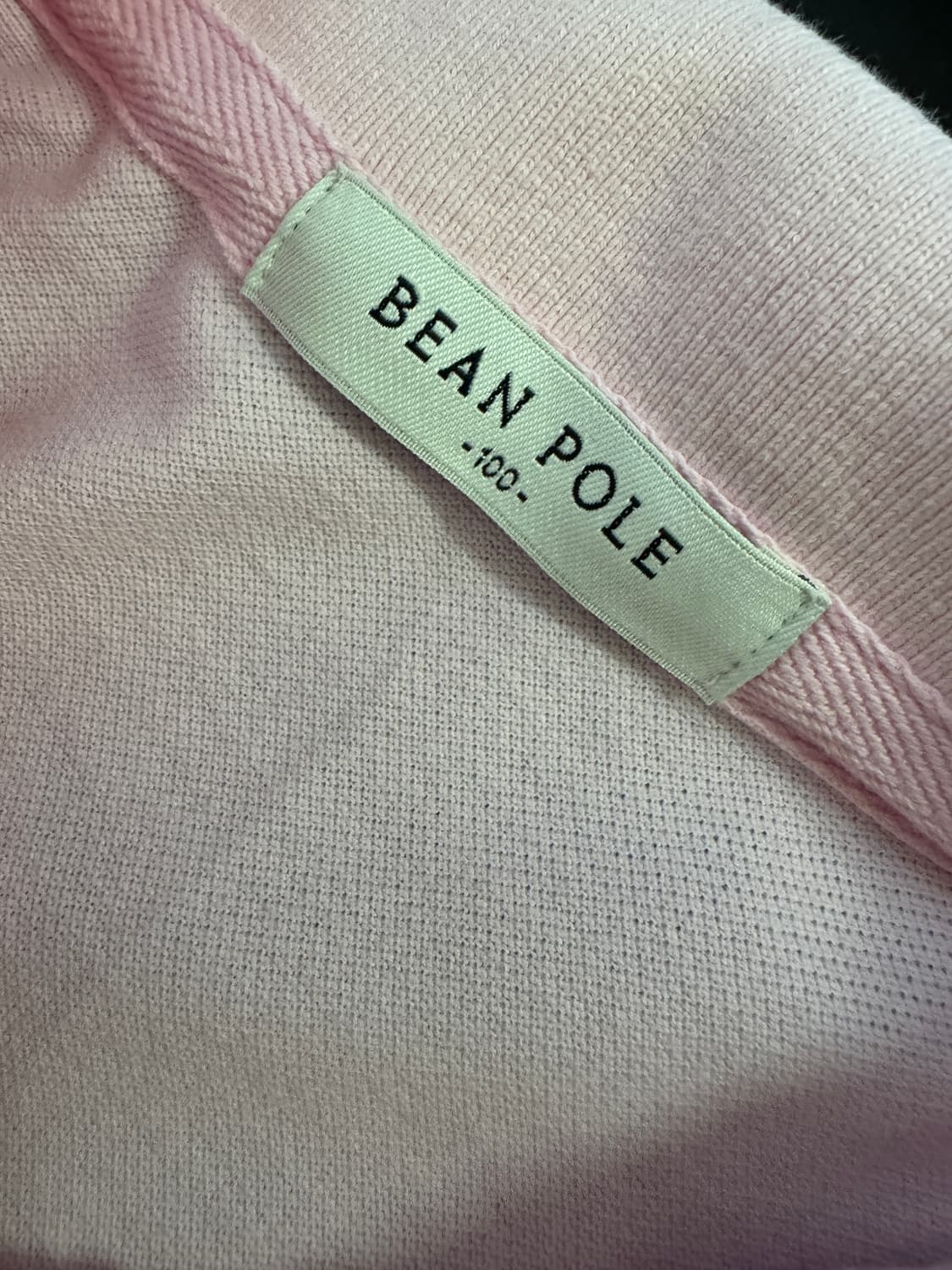공용!! 빈폴 Beanpole 핑크 반팔 카라 폴로 티셔츠 L 상품이미지3