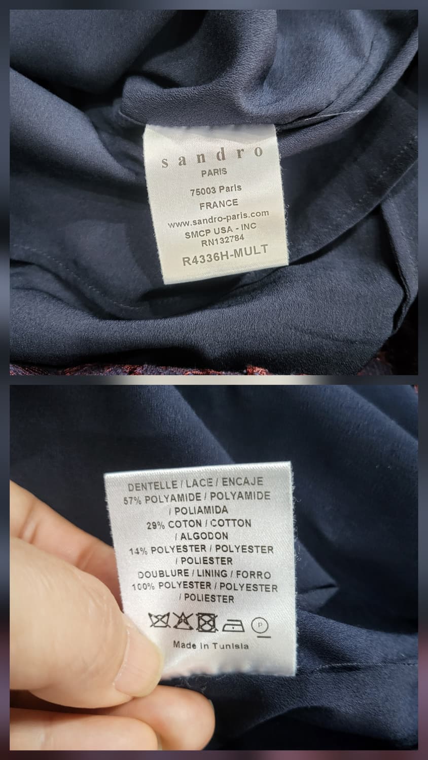 산드로 로드니 레이스원피스 상품이미지10