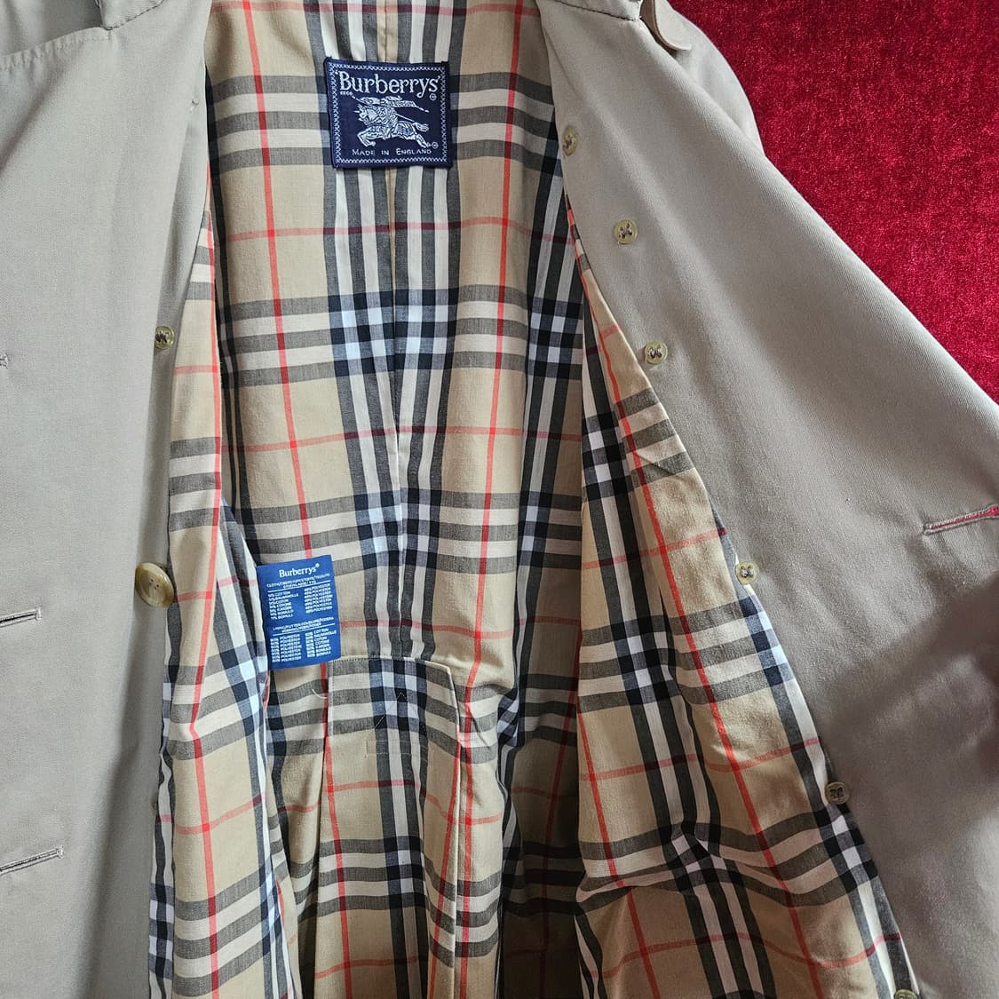 버버리스(Burberrys) 빈티지 싱글 코트  상품이미지4