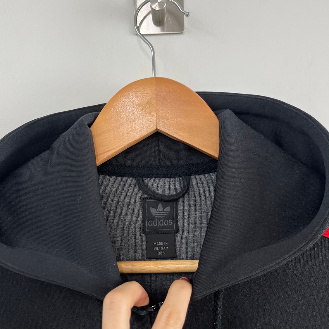 아디다스 파이어버드 검빨 후드 트랙탑 져지 상품이미지5