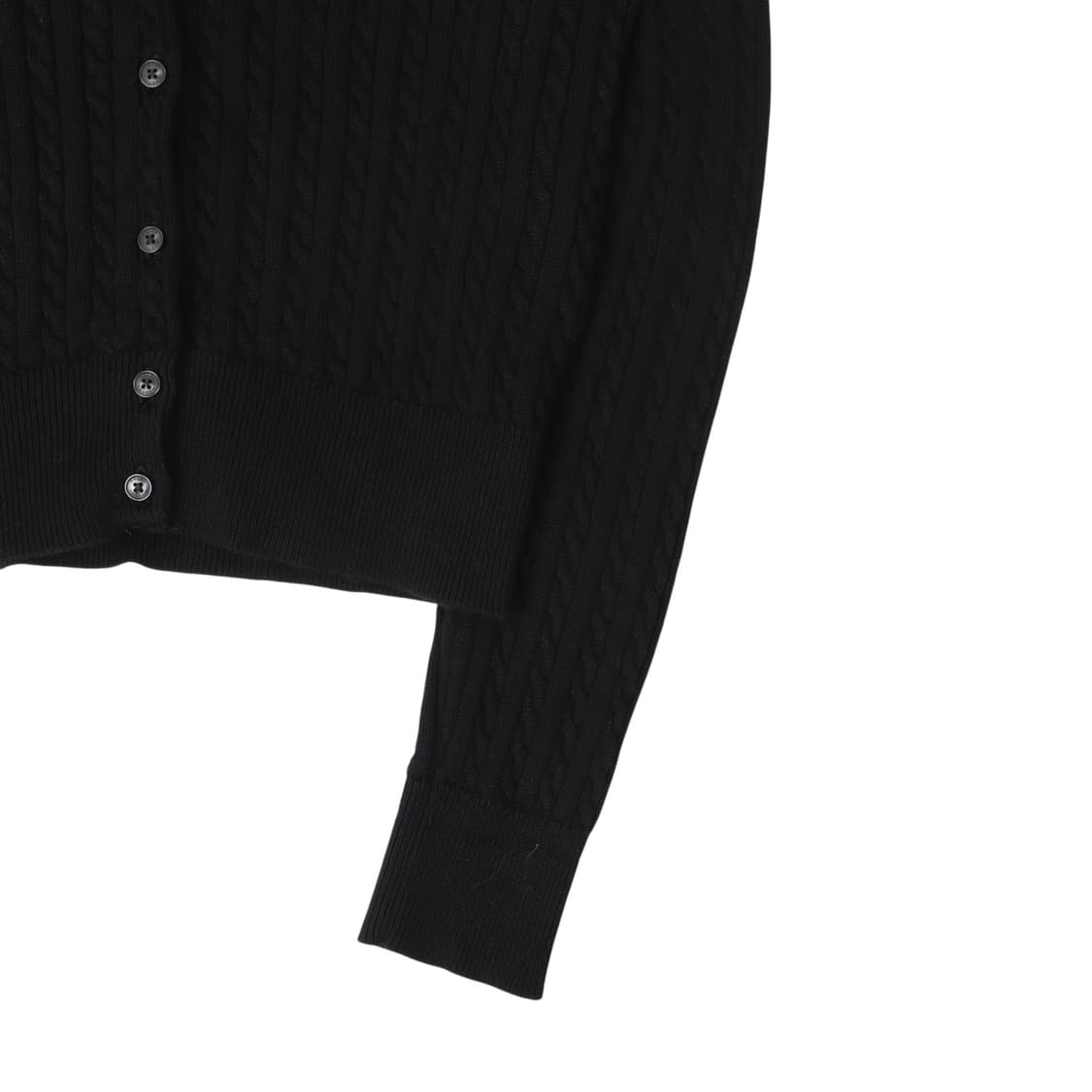 폴로 랄프로렌 블랙 코튼 케이블 니트 가디건 상품이미지4