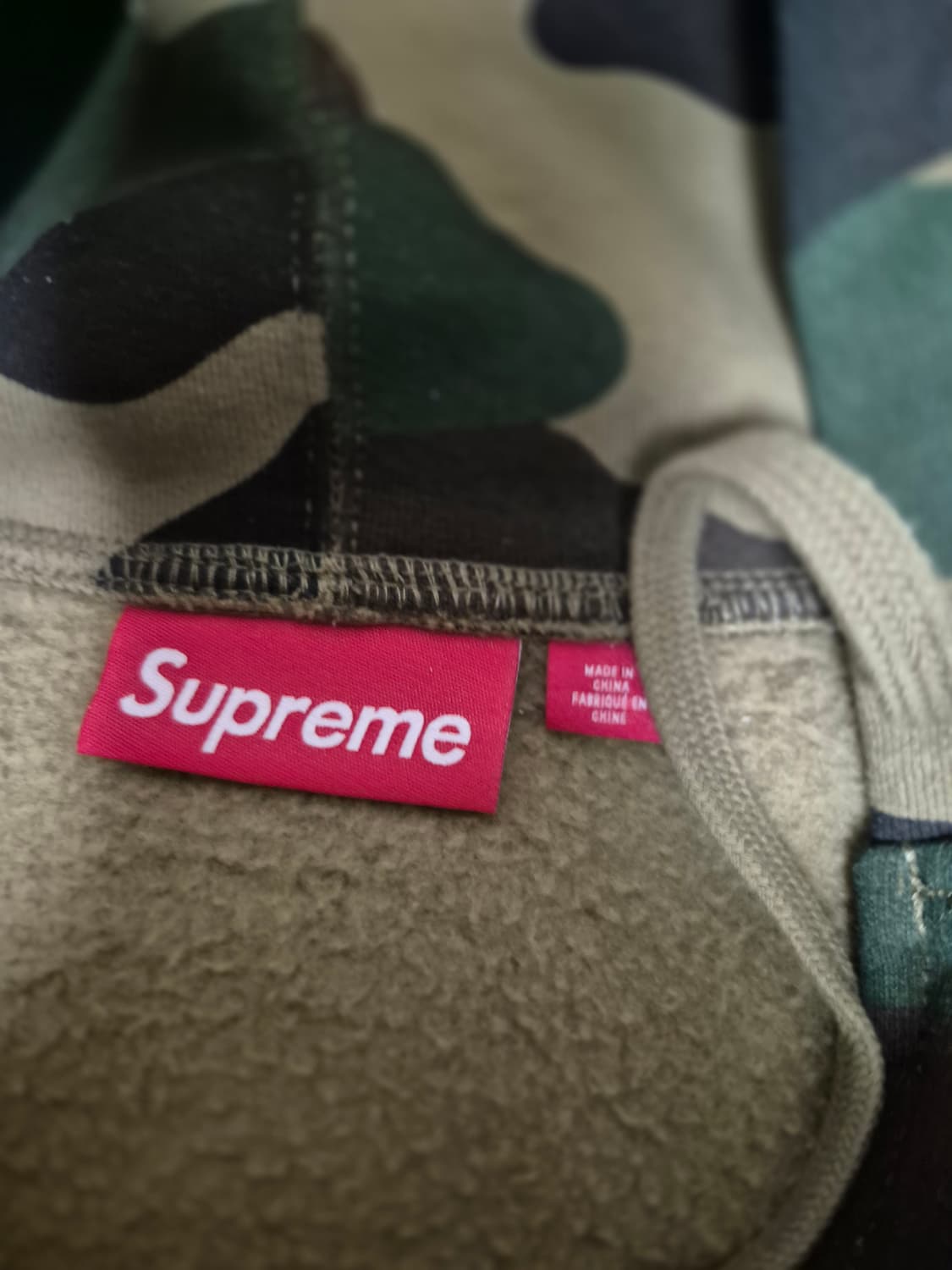 (새상품) 슈프림 25ss 빅로고 카모 후드집업 xl  상품이미지3