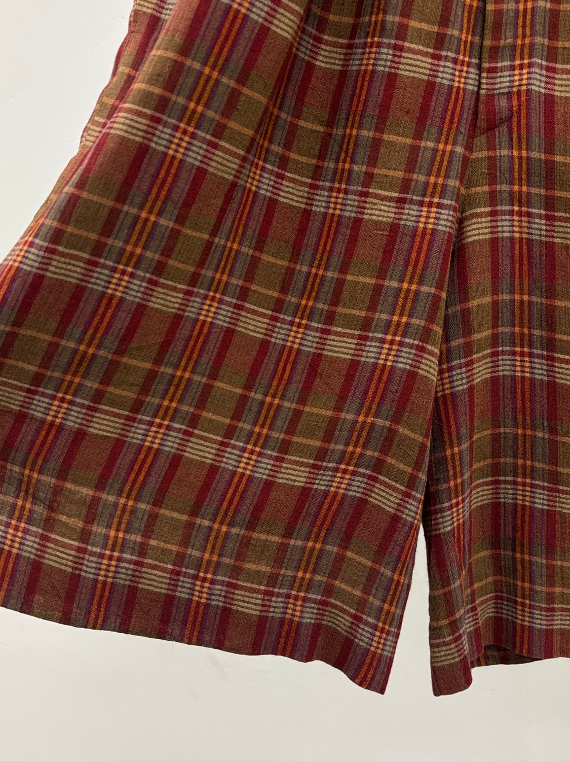 빈티지 브릭 체크 하프 팬츠 상품이미지6