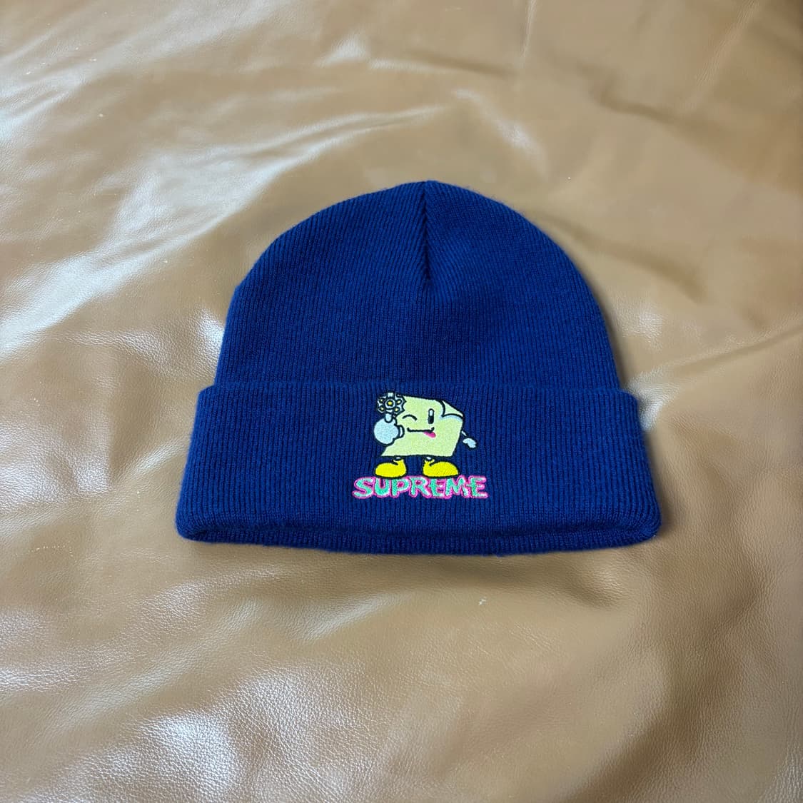 슈프림 비니 모자 스티키 노트 네이비 상품이미지1