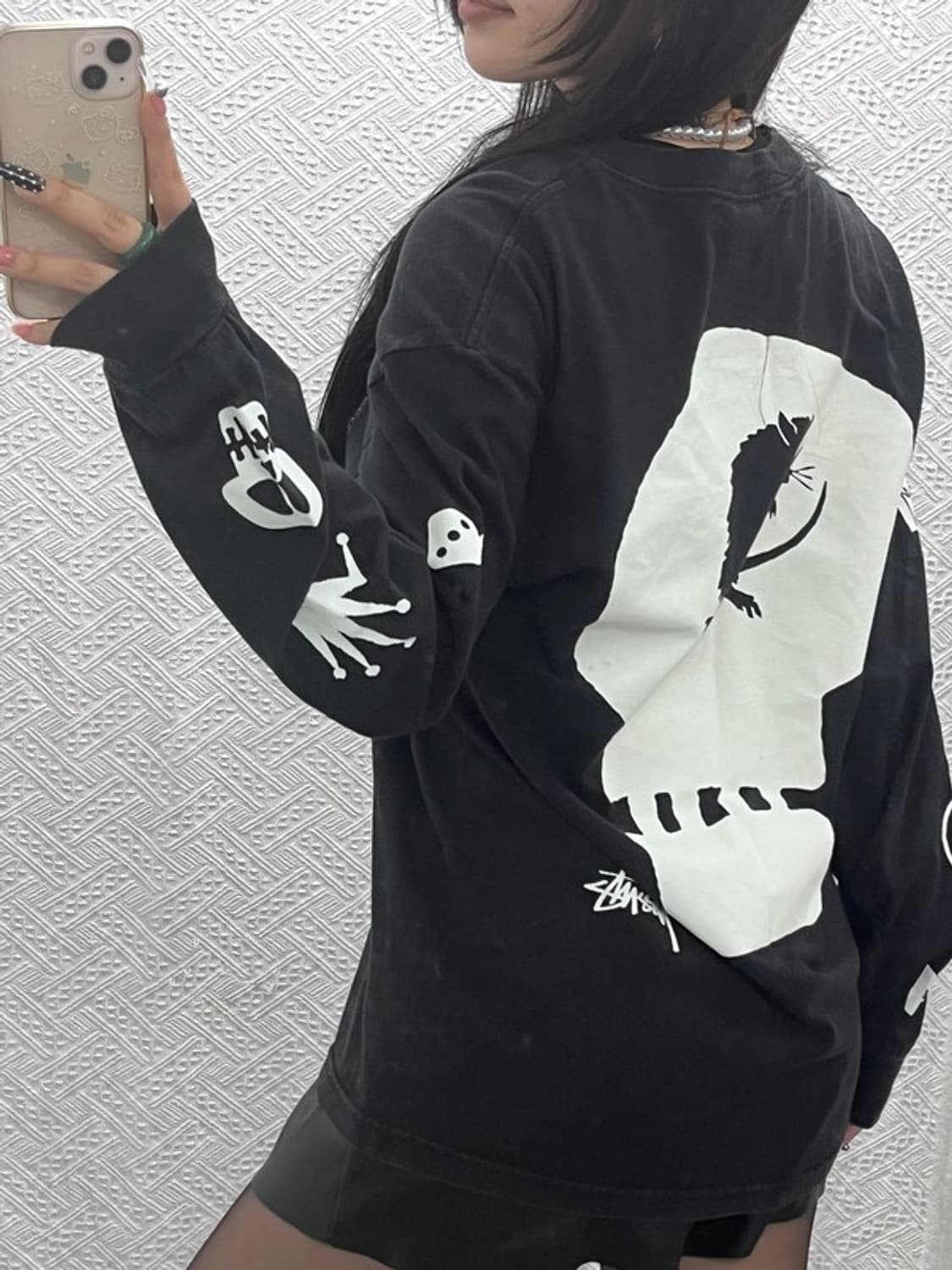 스투시 아카이브 스트릿 펑크 스컬 롱슬리브 L C10092 상품이미지2