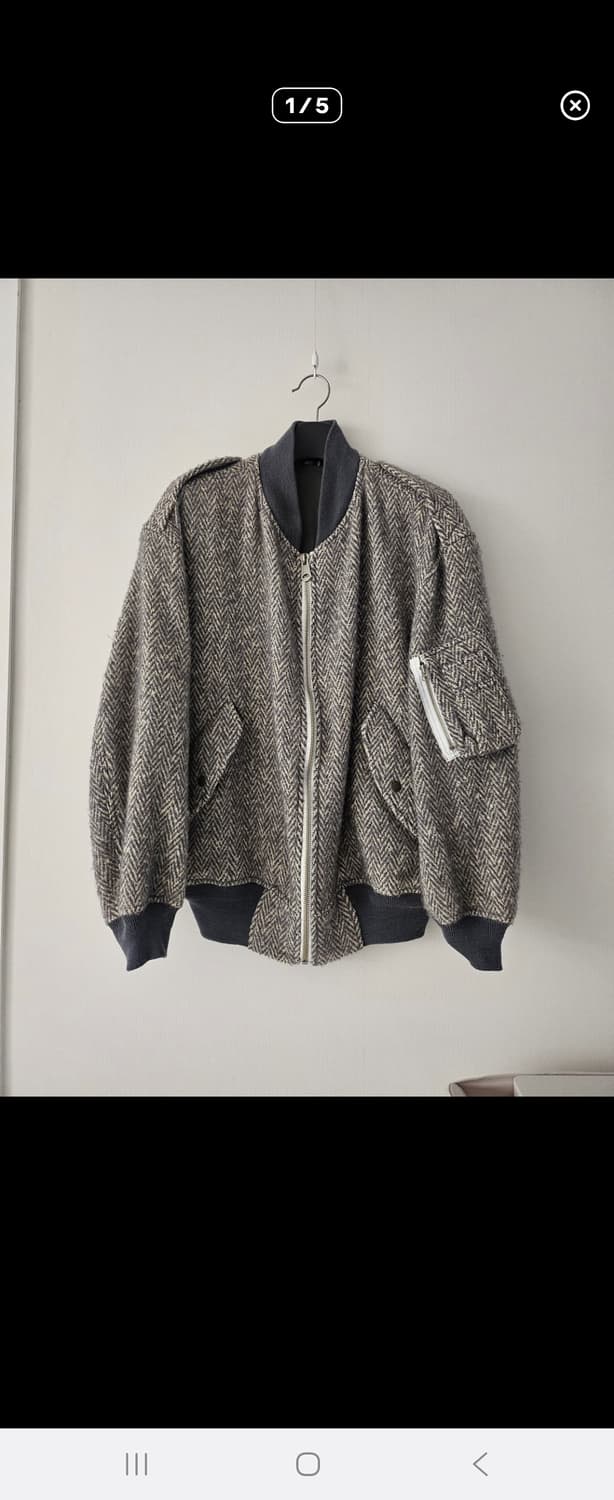 파세타즘 헤링본 봄버 상품이미지1