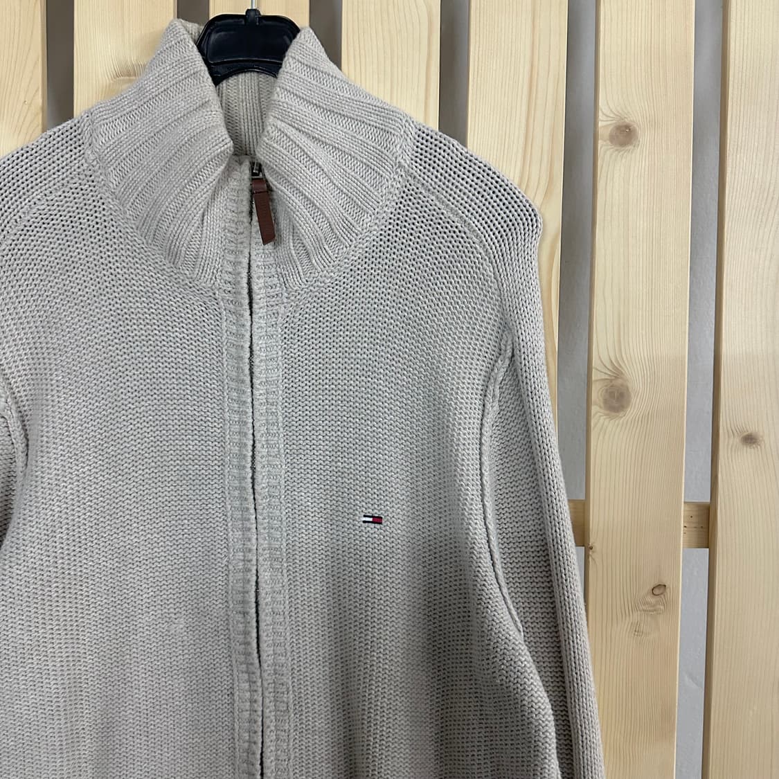 (XL) 타미힐피거 베이지 니트 집업 상품이미지5