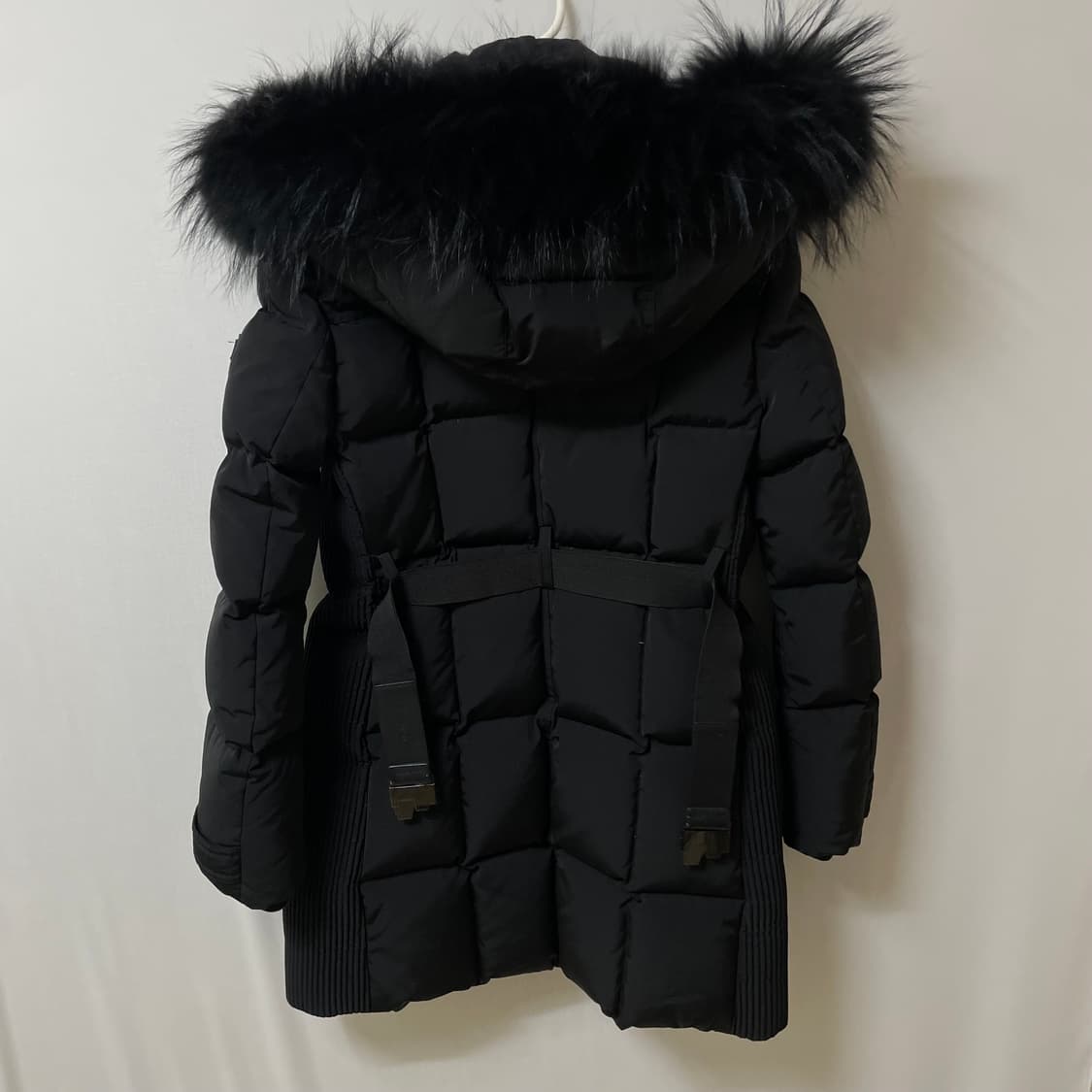 [ S ] 게스 여성 프리미엄 덕다운 트렌치 롱패딩 상품이미지8