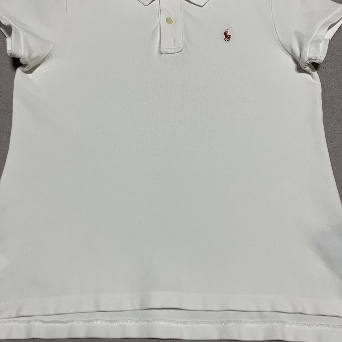 폴로 랄프로렌 걸즈 화이트 PK 카라티 상품이미지4