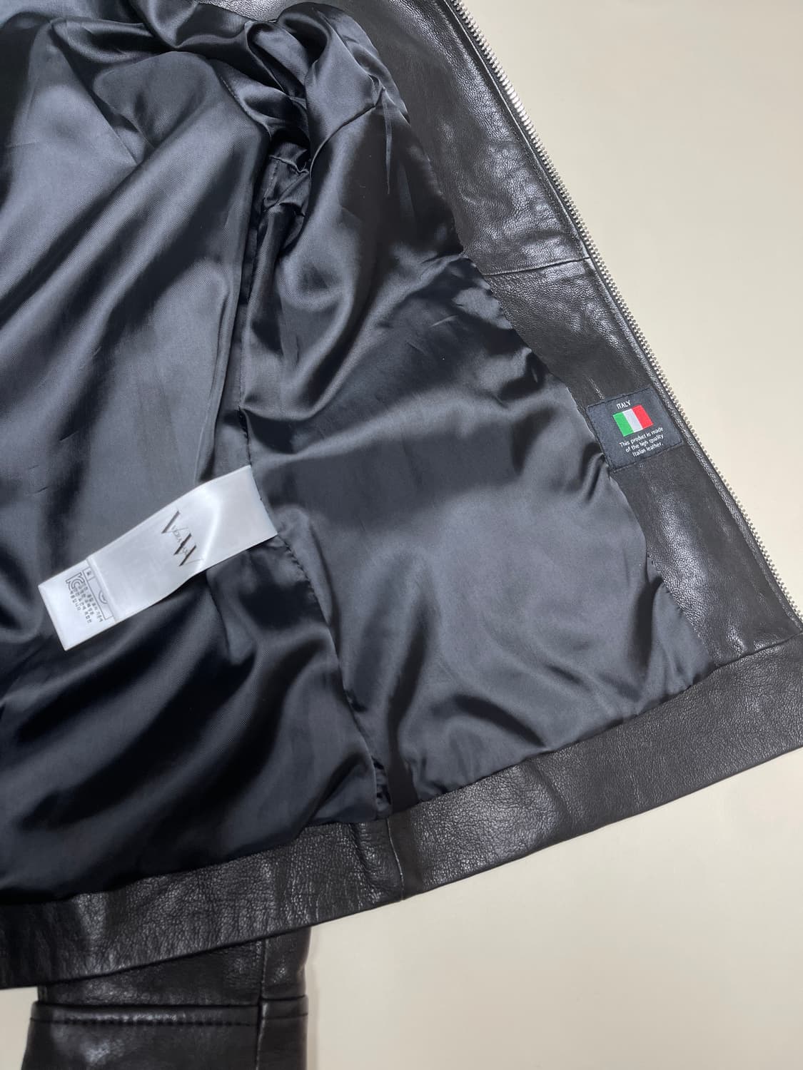VERA WANG 블랙 가죽 자켓(구44) 상품이미지6