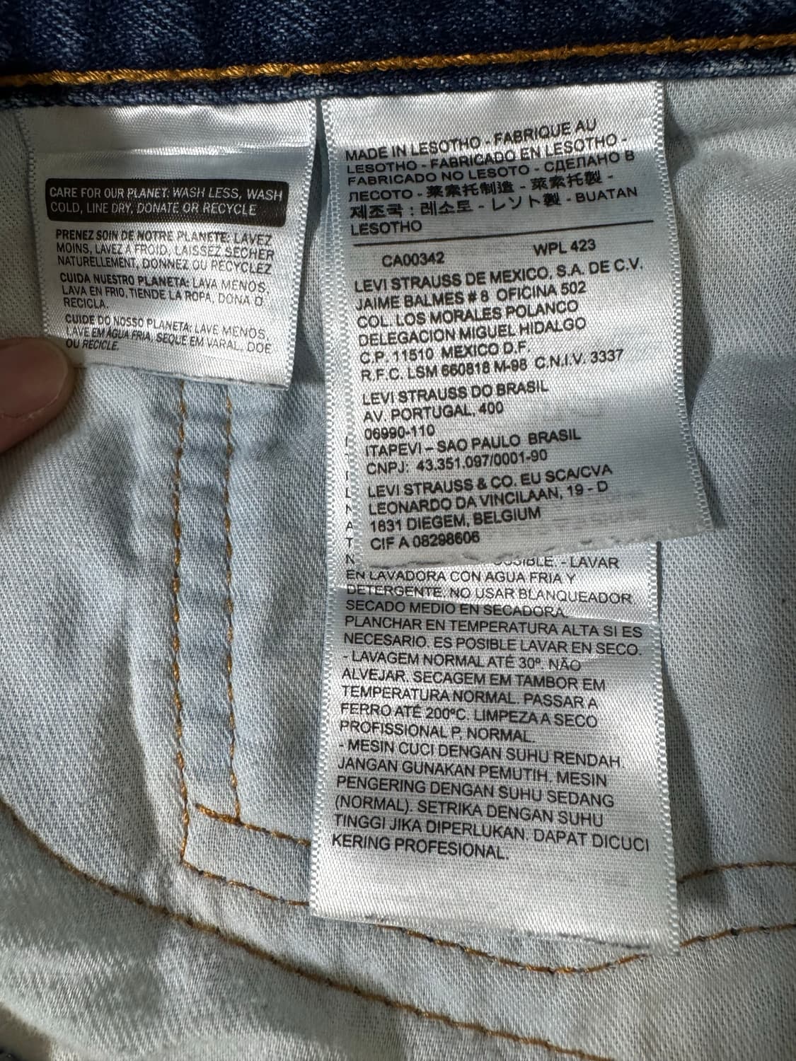 리바이스 505 중청 데님 청바지 34 34 레귤러 스트레이트 상품이미지7