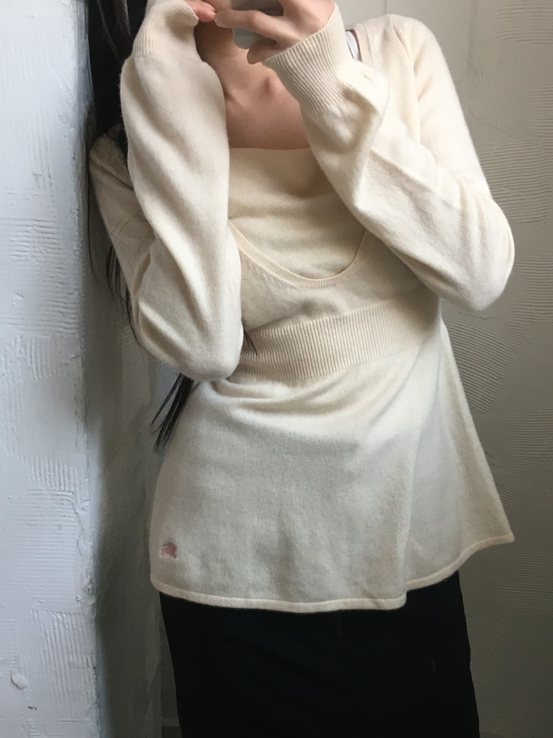 Burberry 버버리 블루라벨 아이보리 니트 상품이미지2