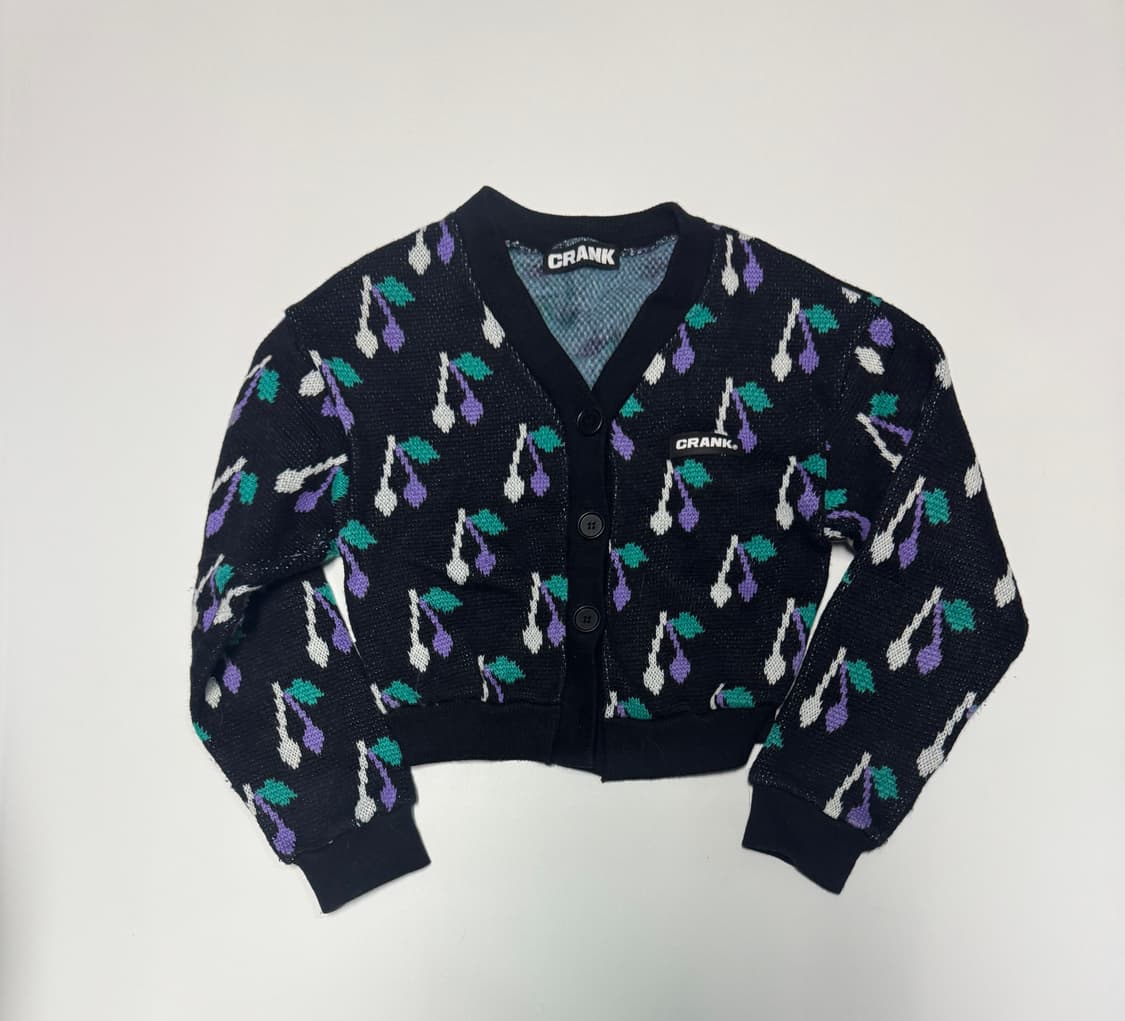 여성 크랭크 CRANK 체리 크롭 가디건 상품이미지1