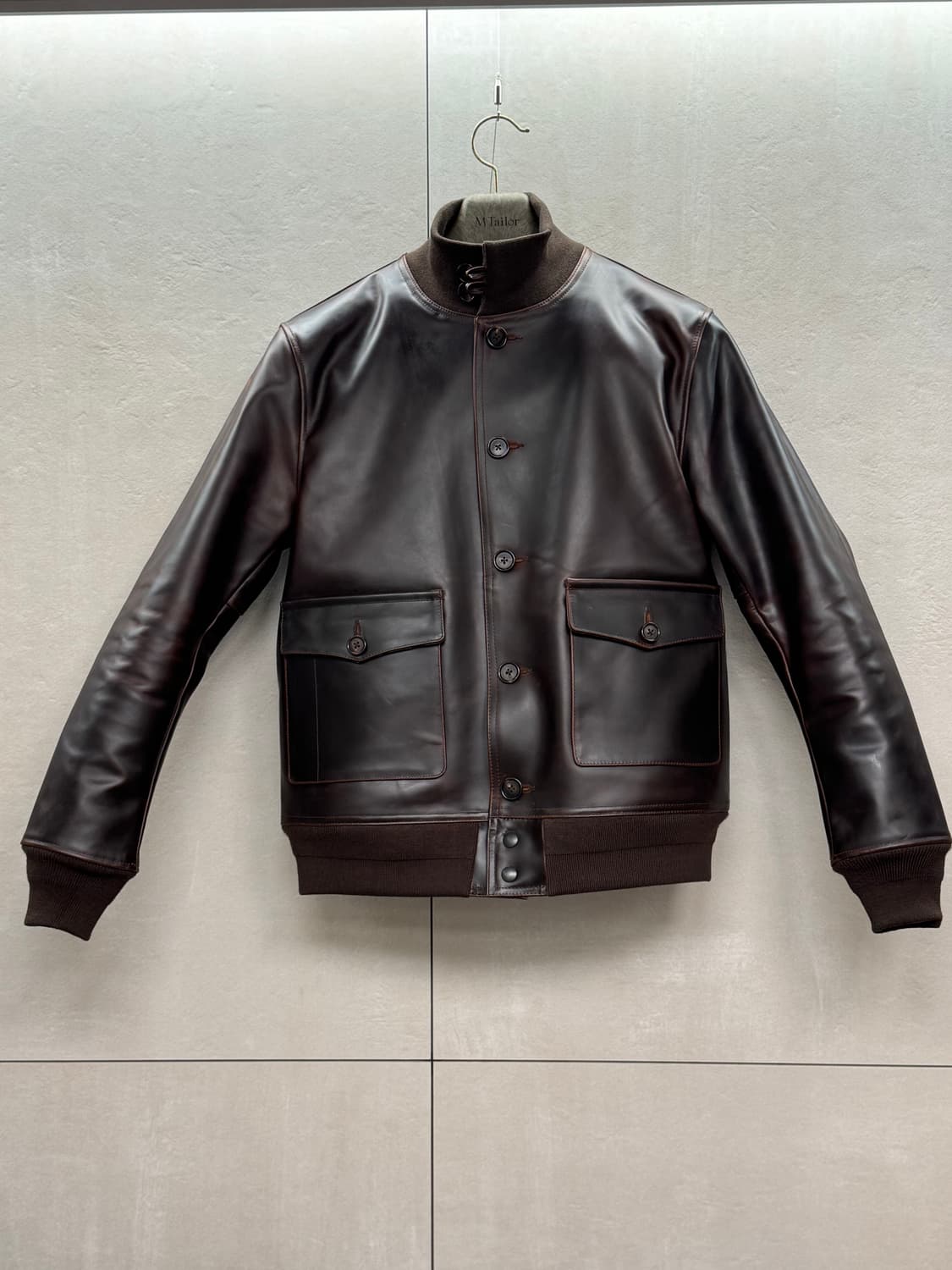 A1 1.5mm 차심 말가죽 가죽자켓 상품이미지1