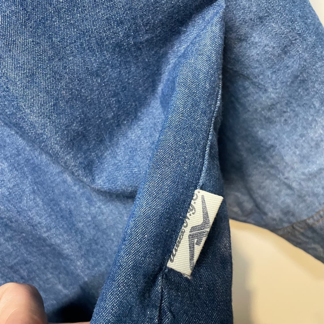 아비렉스 빅로고 데님 셔츠 자켓 상품이미지6