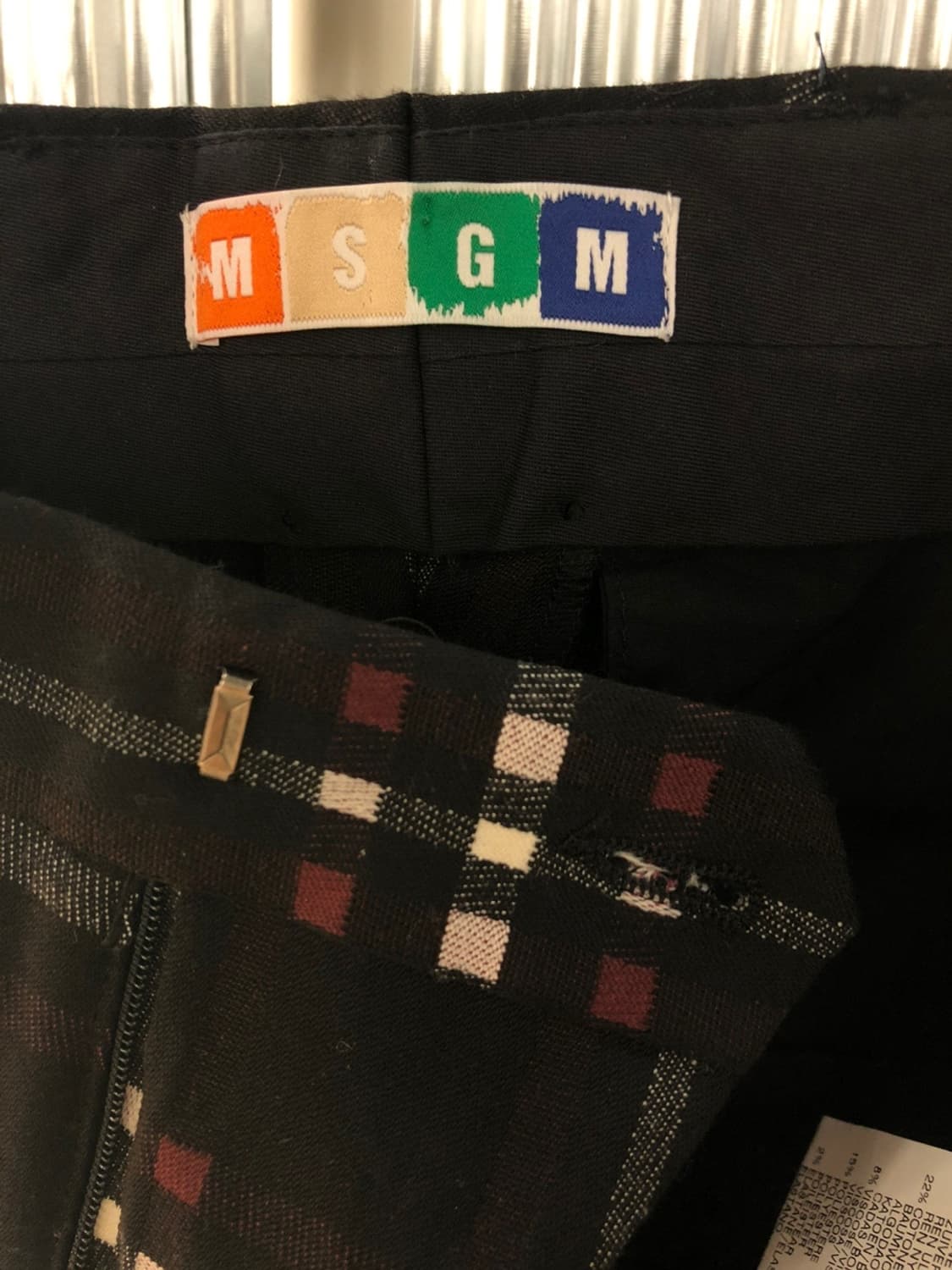 MSGM 체크 팬츠 48사이즈 상품이미지4