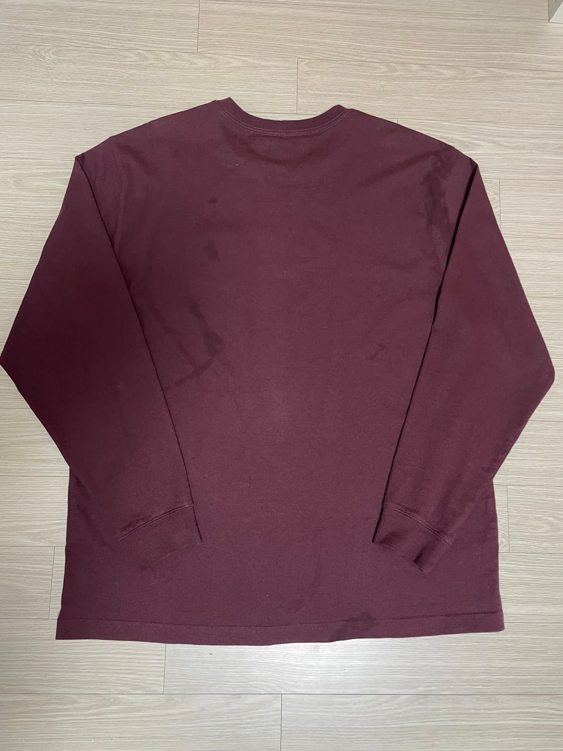 칼하트 루즈핏 포켓 롱슬리브 L (버건디) 상품이미지2