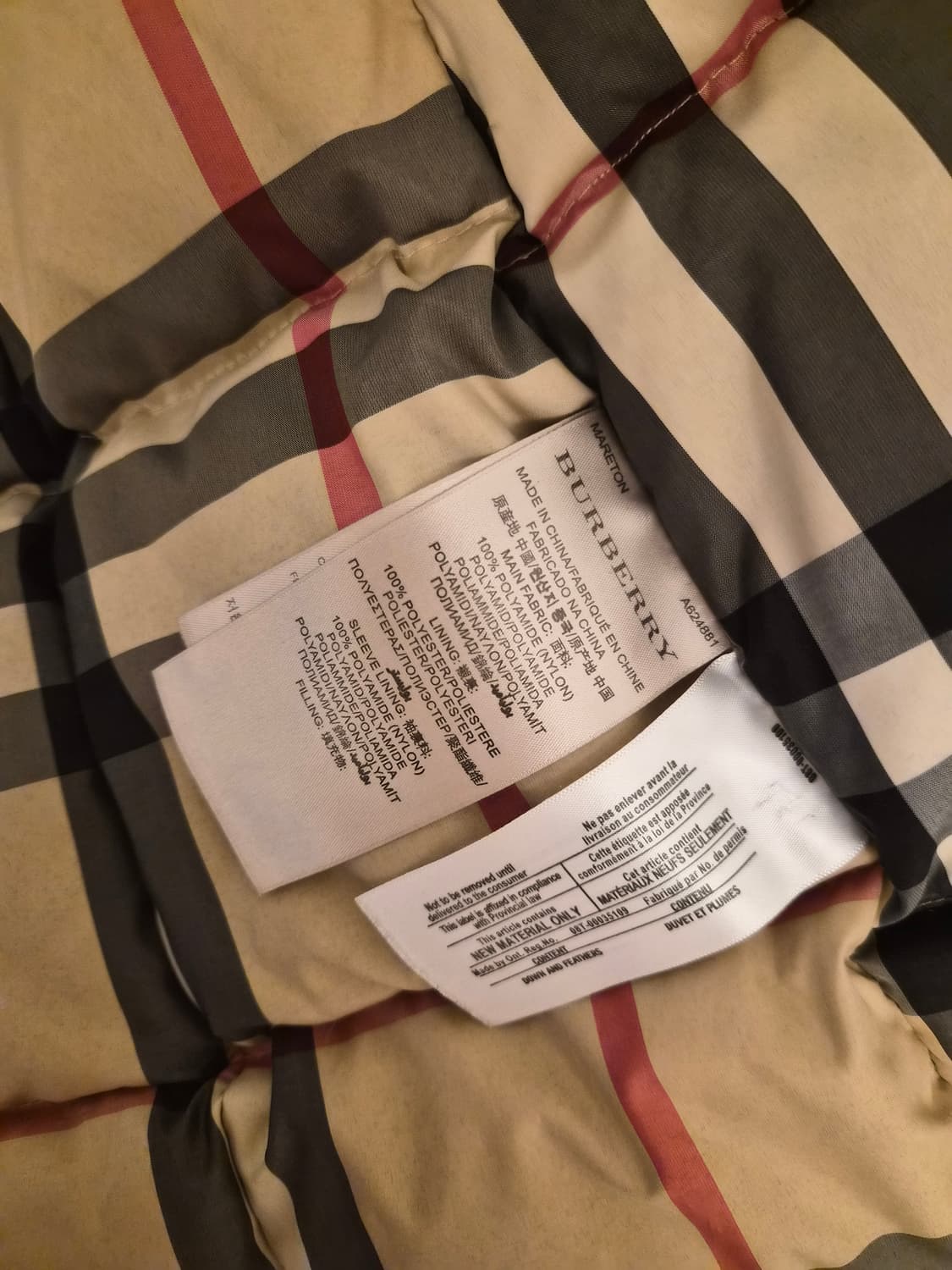 버버리 여성 덕다운 패딩 상품이미지6