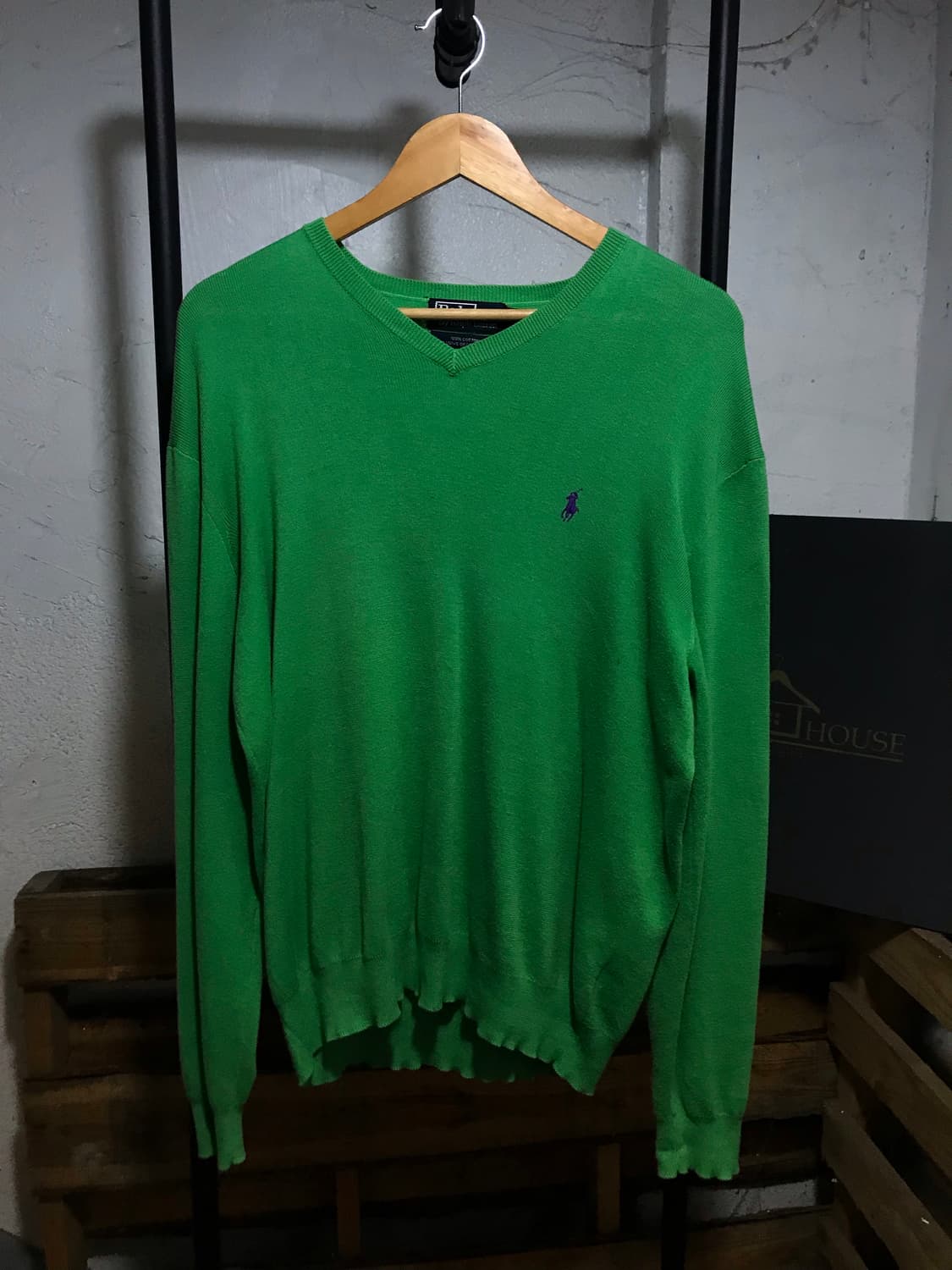  Polo Ralph Lauren V-neck green Knitwear 상품이미지5