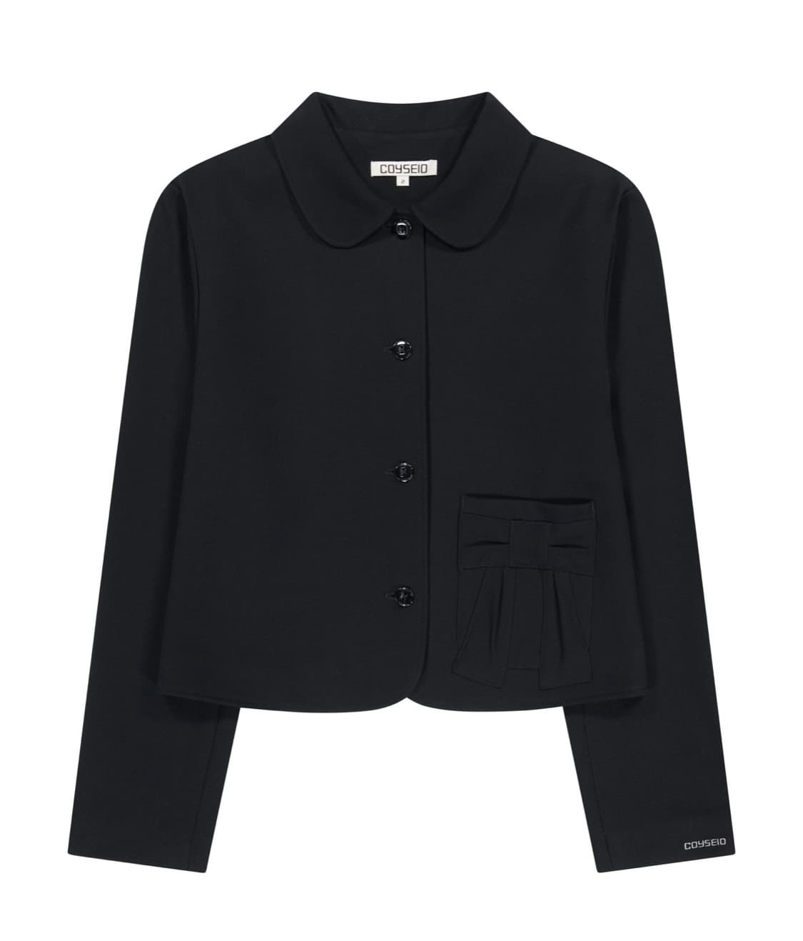 코이세이오 리본 자켓 블랙 2사이즈 상품이미지1