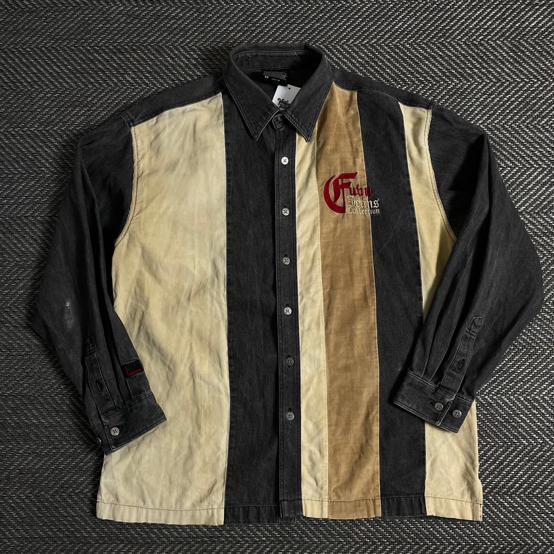 00s 후부 올드스쿨 박시핏 데님 캔버스 셔츠y 3353 상품이미지2